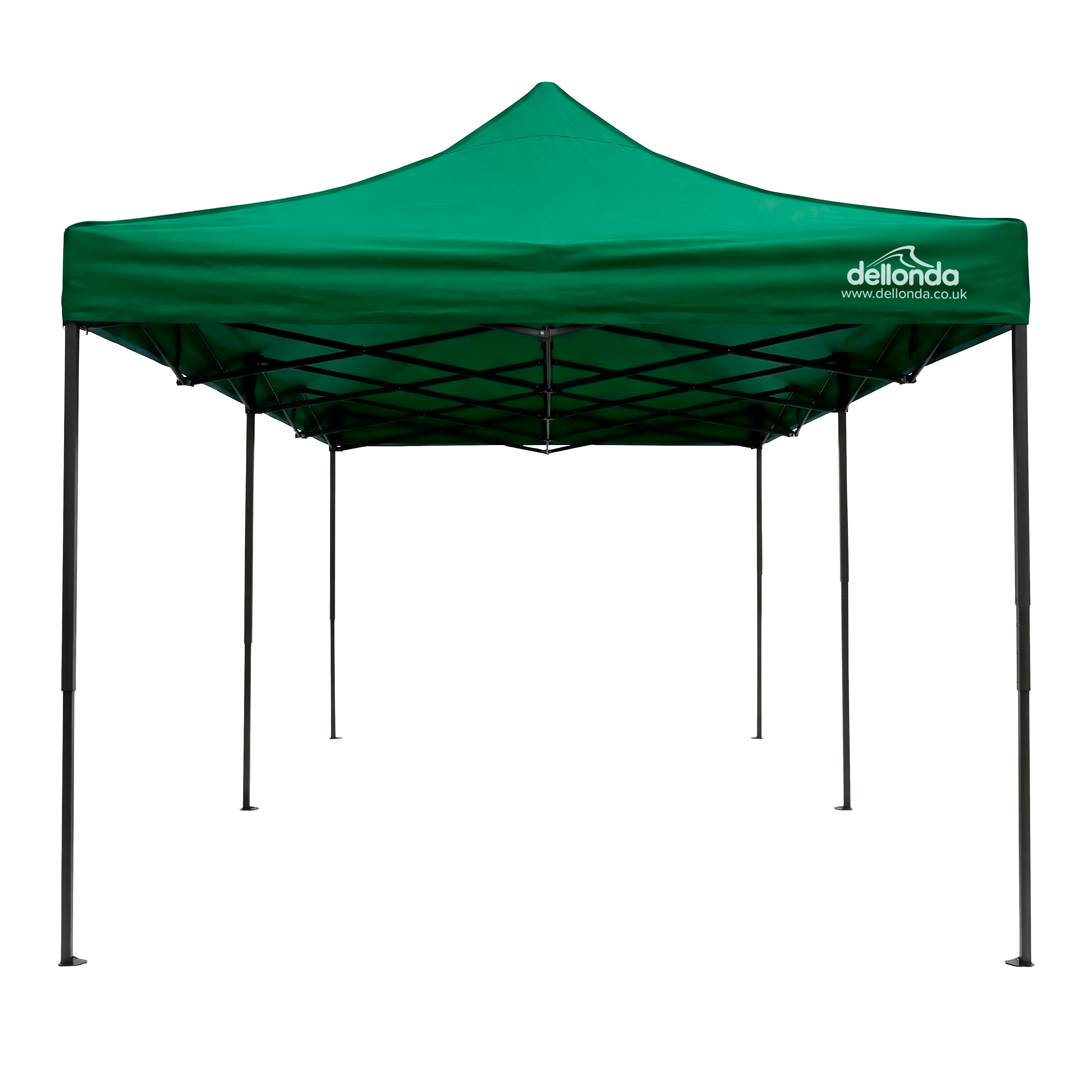 Premium 3 x 6m Pop-Up Gazebo, Water-Resistant, Carry Bag, Stakes & Weight Bags - Dark Green