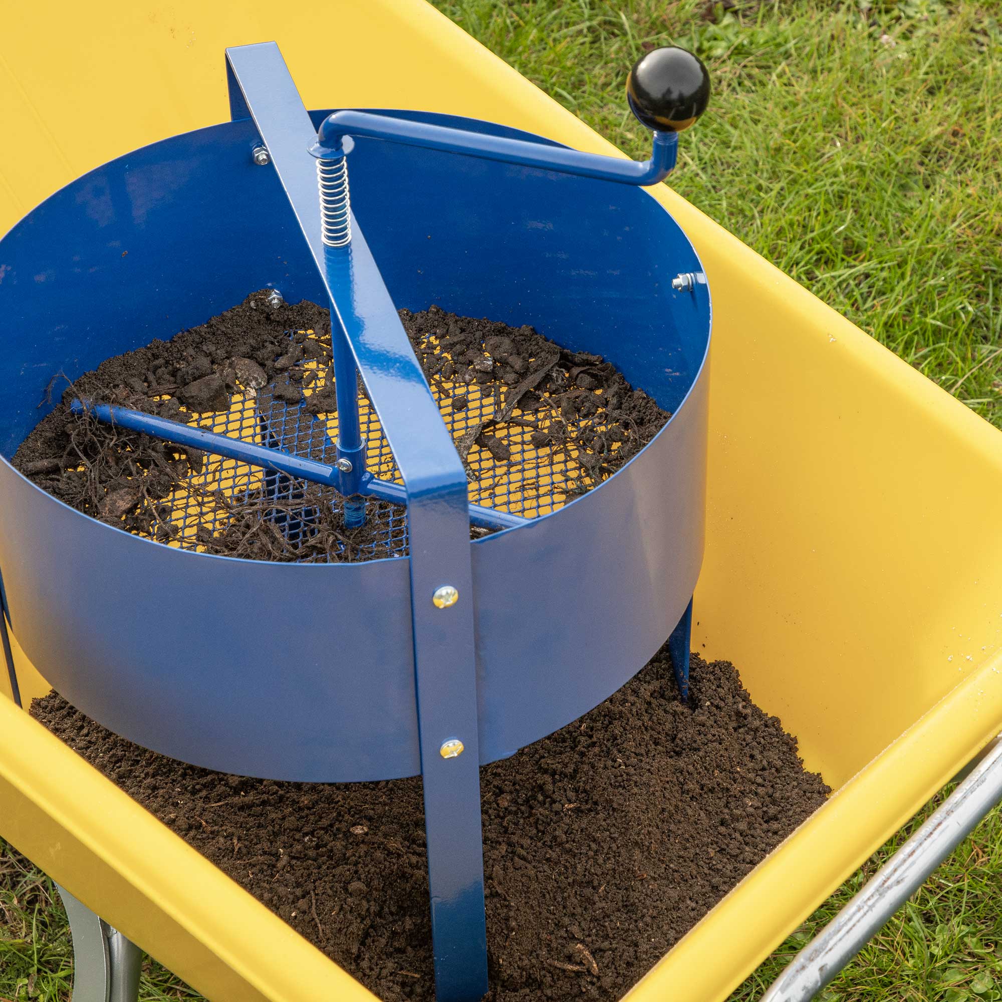 Large Rotary Garden Sieve for Soil and Stones 16