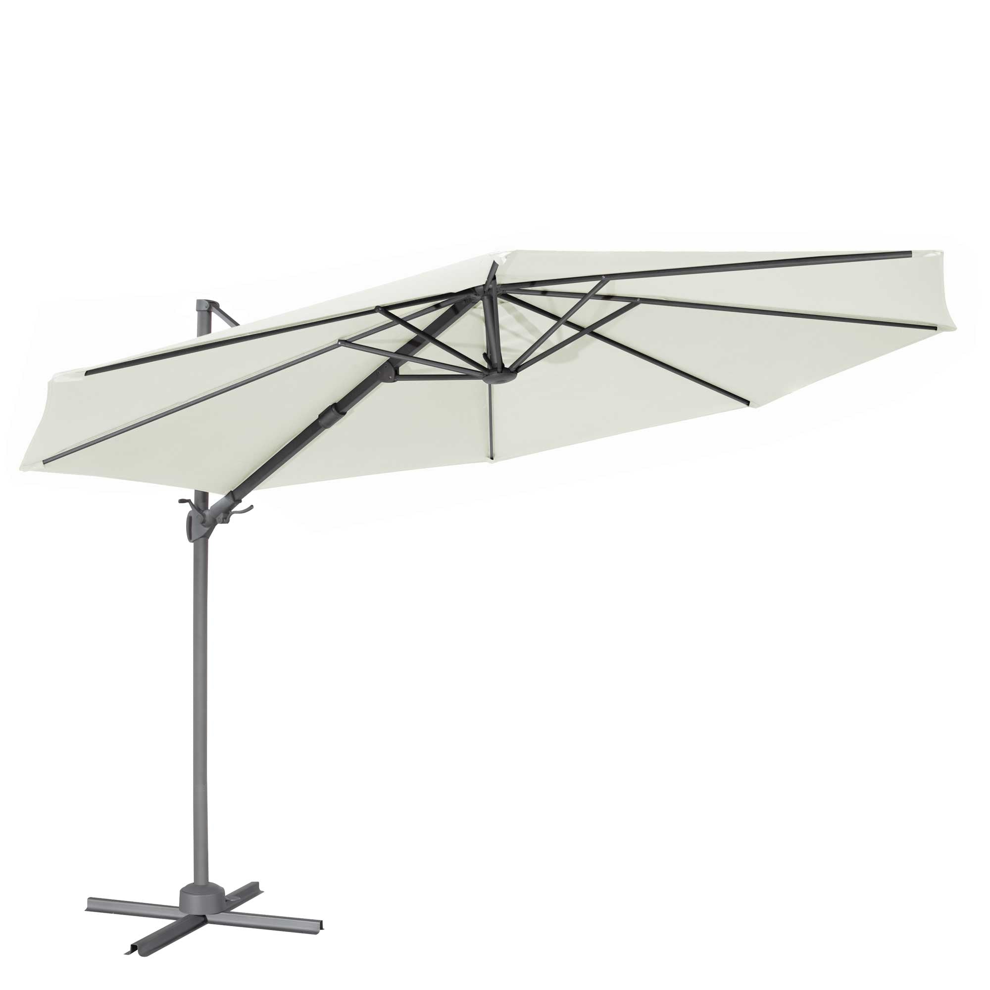 best cantilever patio umbrella uk Ø3m Garden/Patio Cantilever Parasol/Umbrella, 360° Rotation, Tilt and