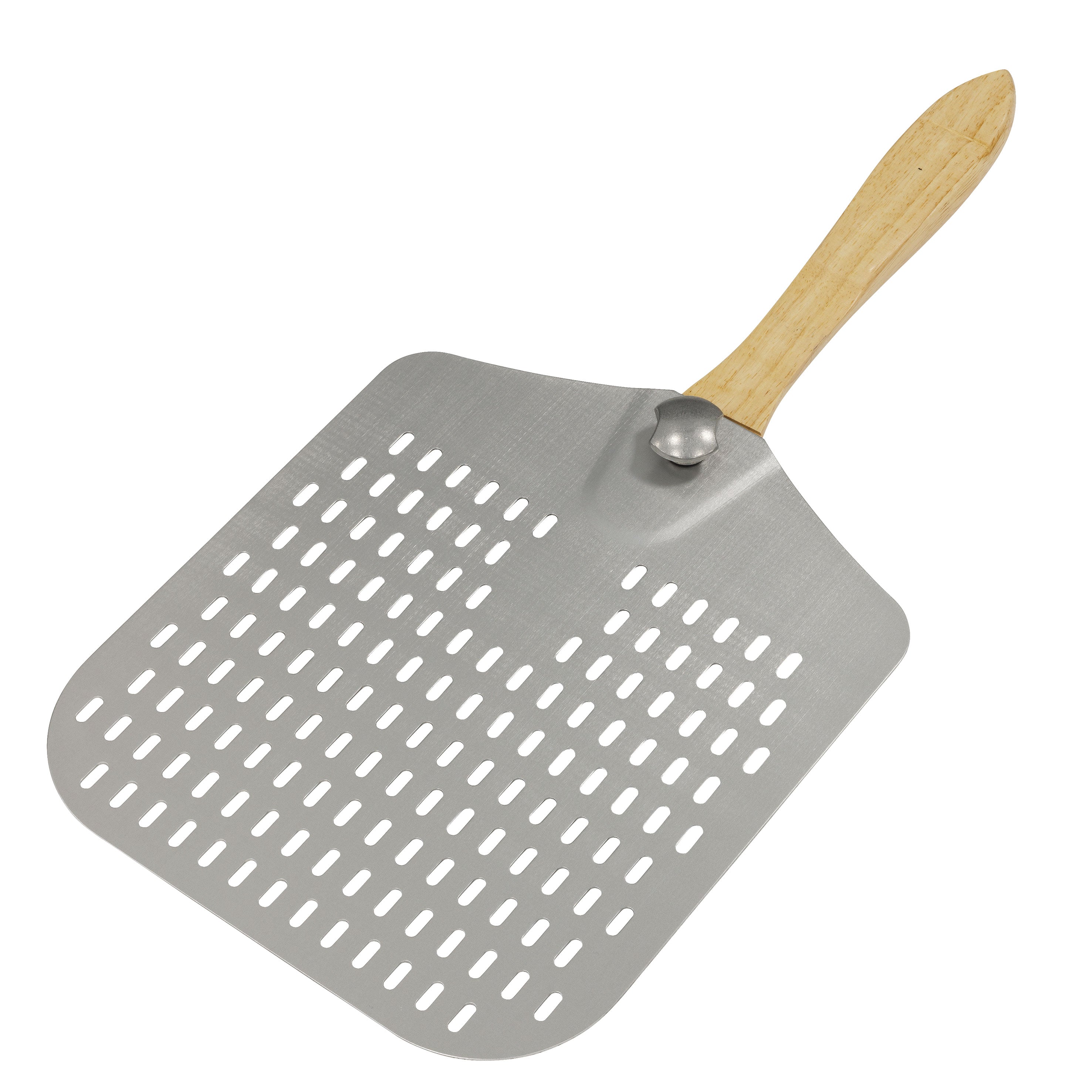 Aluminium Pizza Peel, 12 x 14" with 13" Wooden Handle - DG39