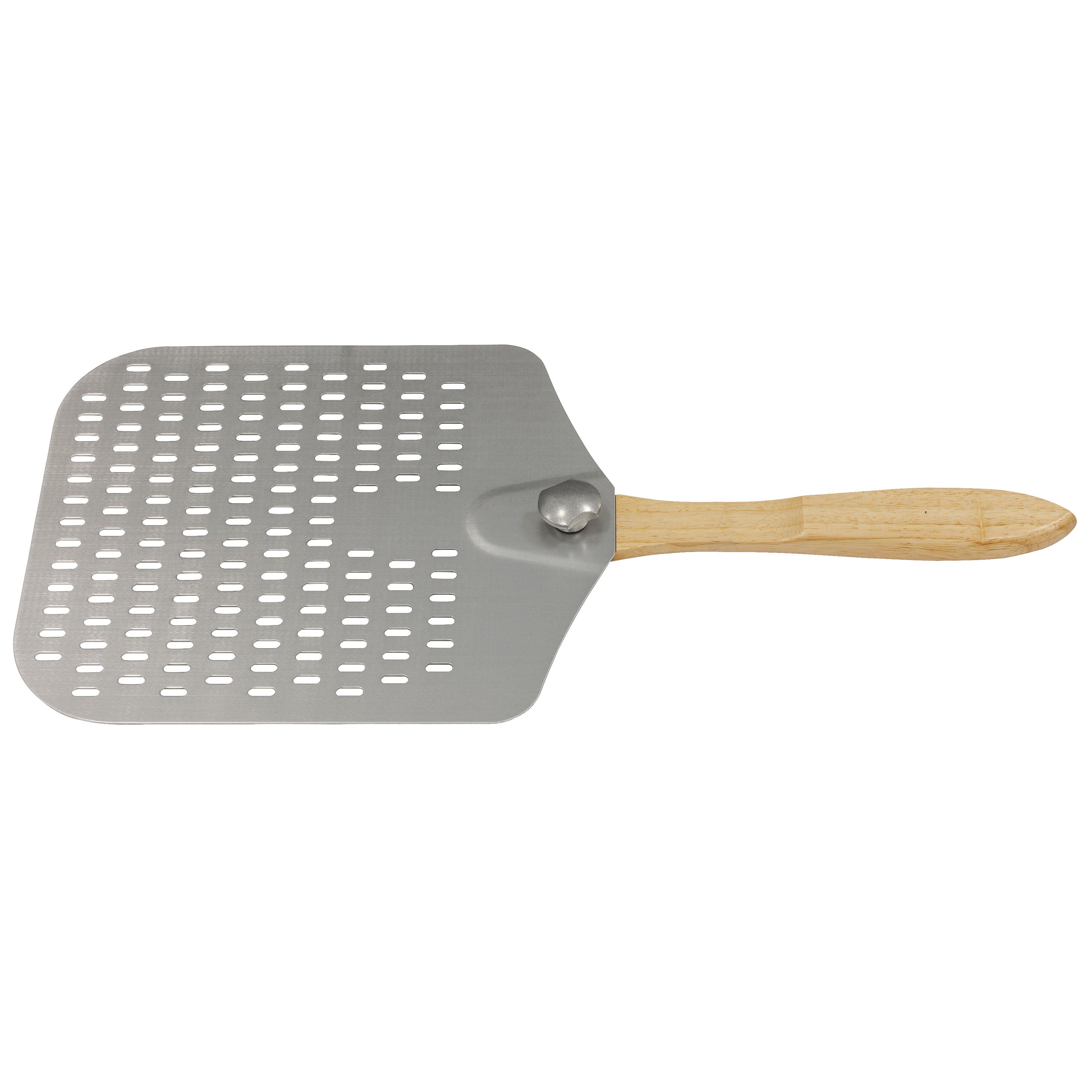 Aluminium Pizza Peel, 12 x 14" with 13" Wooden Handle - DG39