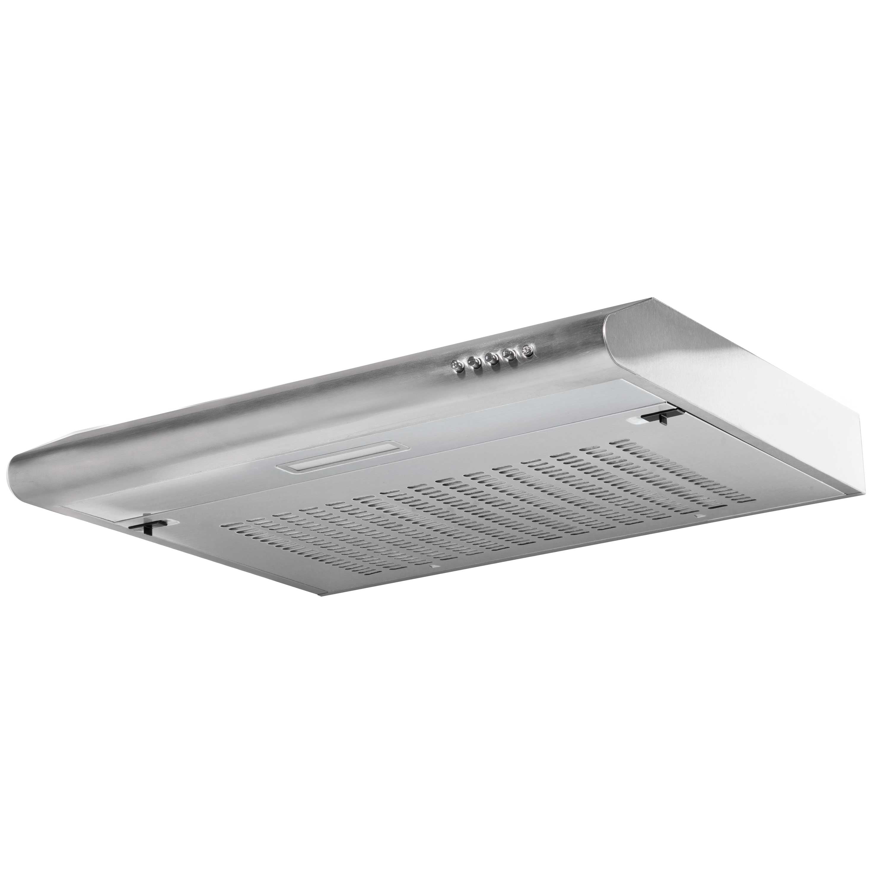 Baridi 60cm Visor Cooker Hood Extractor Fan for Undercabinets, Stainless Steel - DH108
