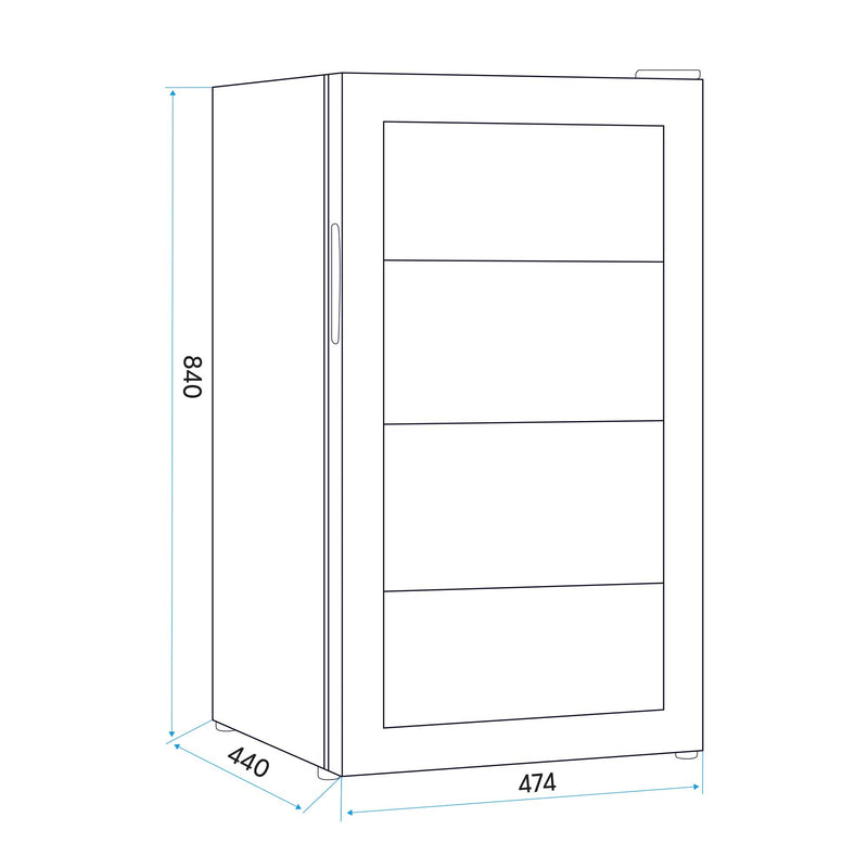 DH13 Baridi 80 Litre Under Counter Wine/Drink/Beverage Cooler/Fridge
