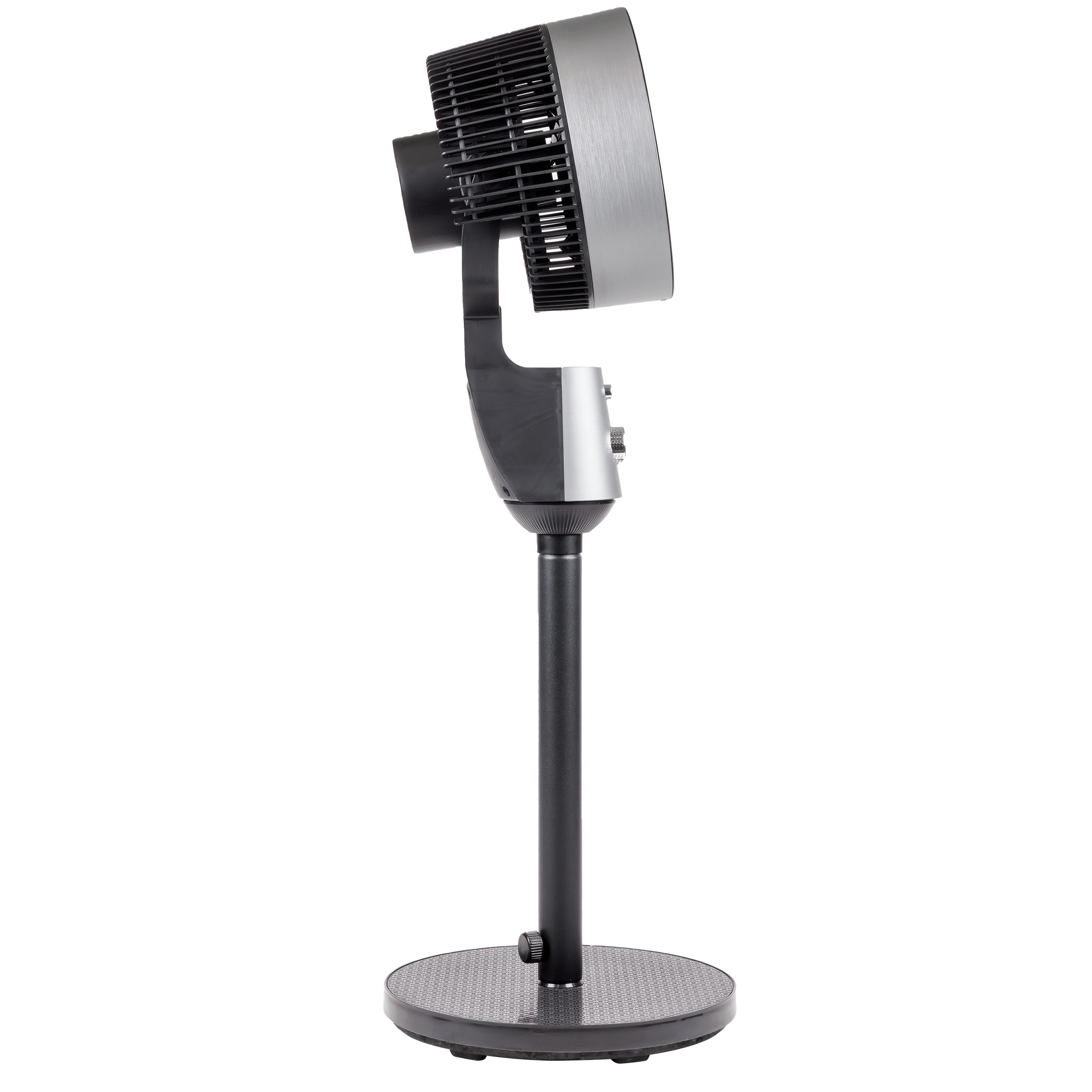 Baridi 10 inch Pedestal Fan with Manual Control, 3 speeds, 90° 3D Oscillation, Adjustable Height & Pivoting Fan Head, Grey - DH142