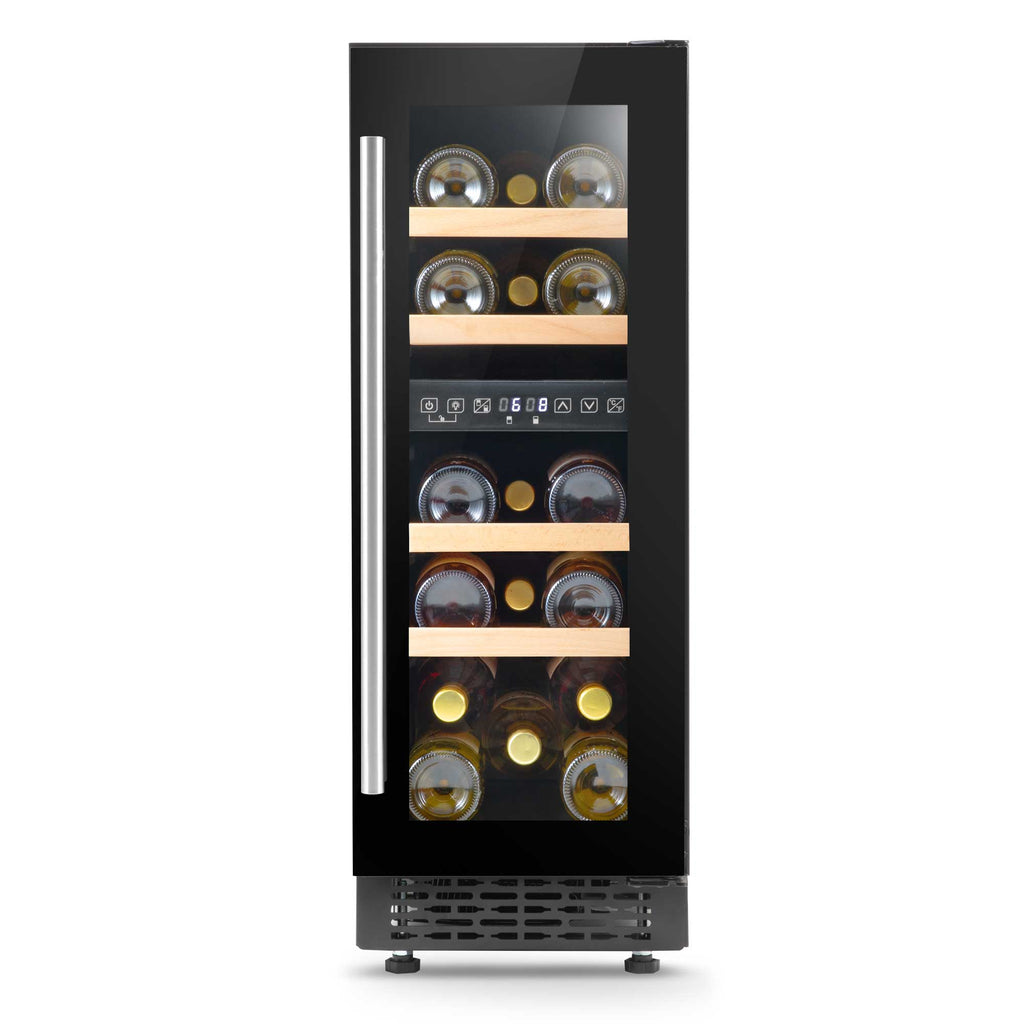 Baridi Baridi 17 Bottle Slim Dual Zone Built-In Wine Cooler with Touch Screen