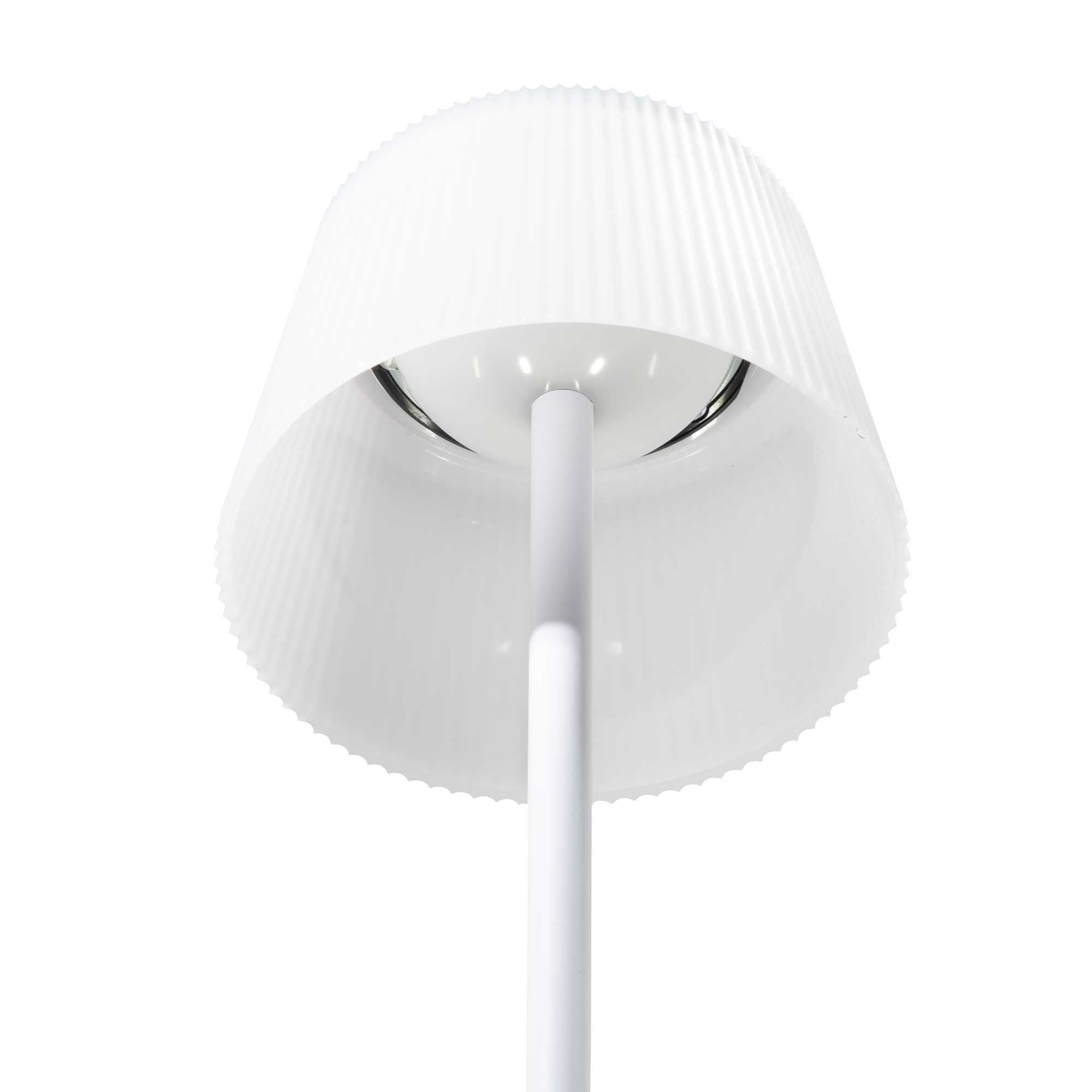 Rechargeable Table Lamp for Home, Office, Restaurants, RGB Colours - White - DH213