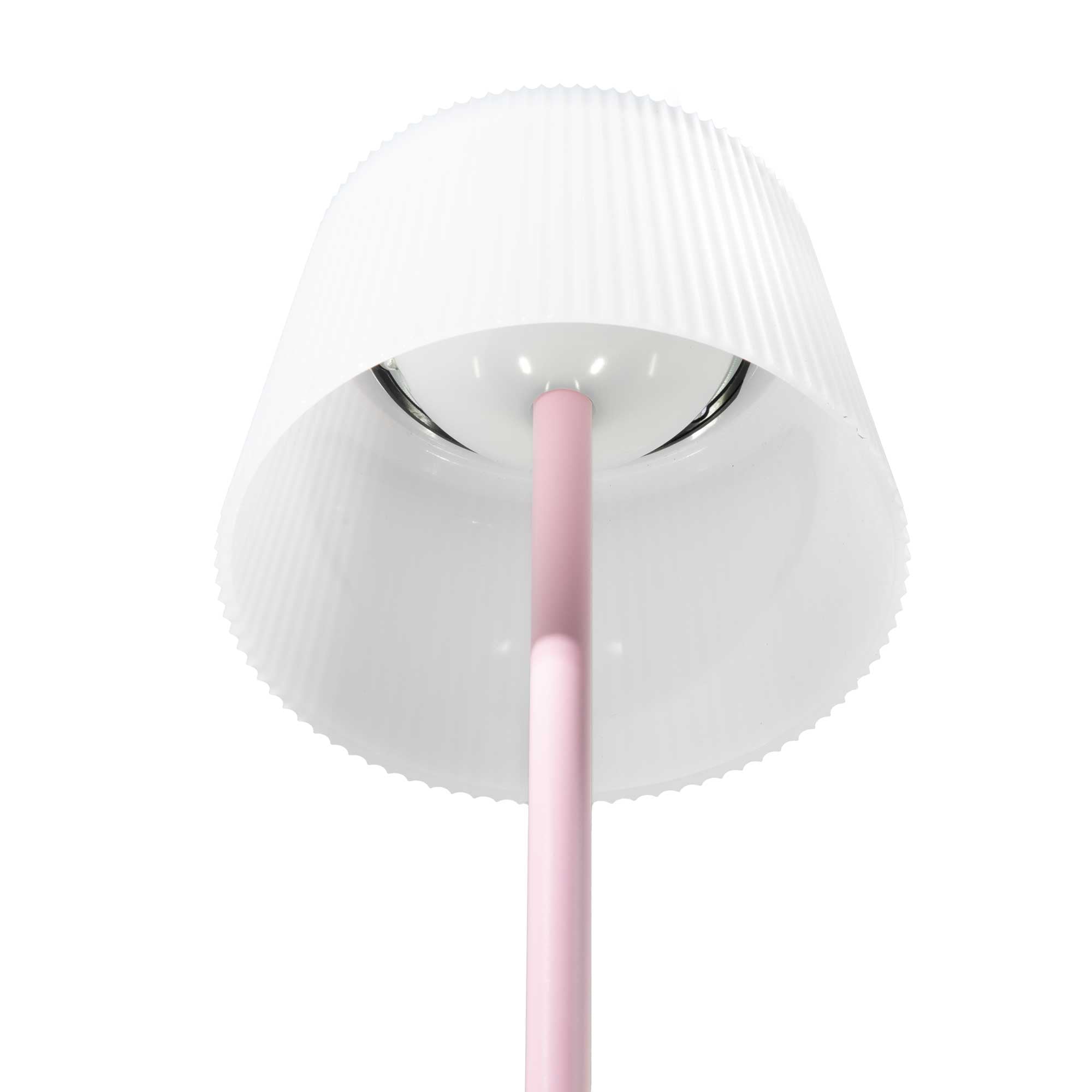 Rechargeable Table Lamp for Home, Office, Restaurants, RGB Colours - Pink - DH215