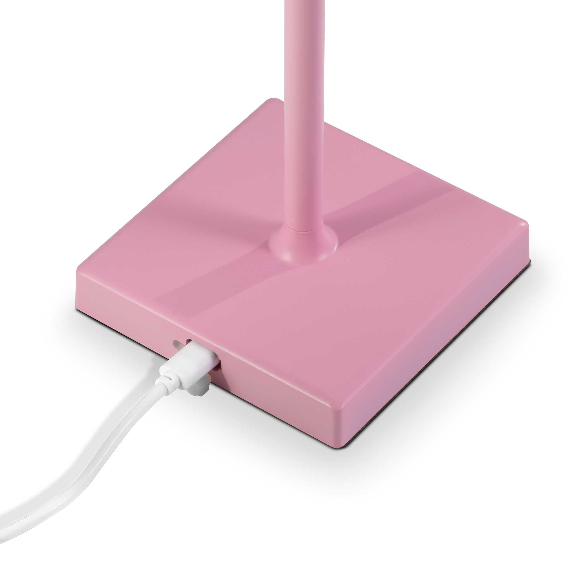 Rechargeable Table Lamp for Home, Office, Restaurants, RGB Colours - Pink - DH215