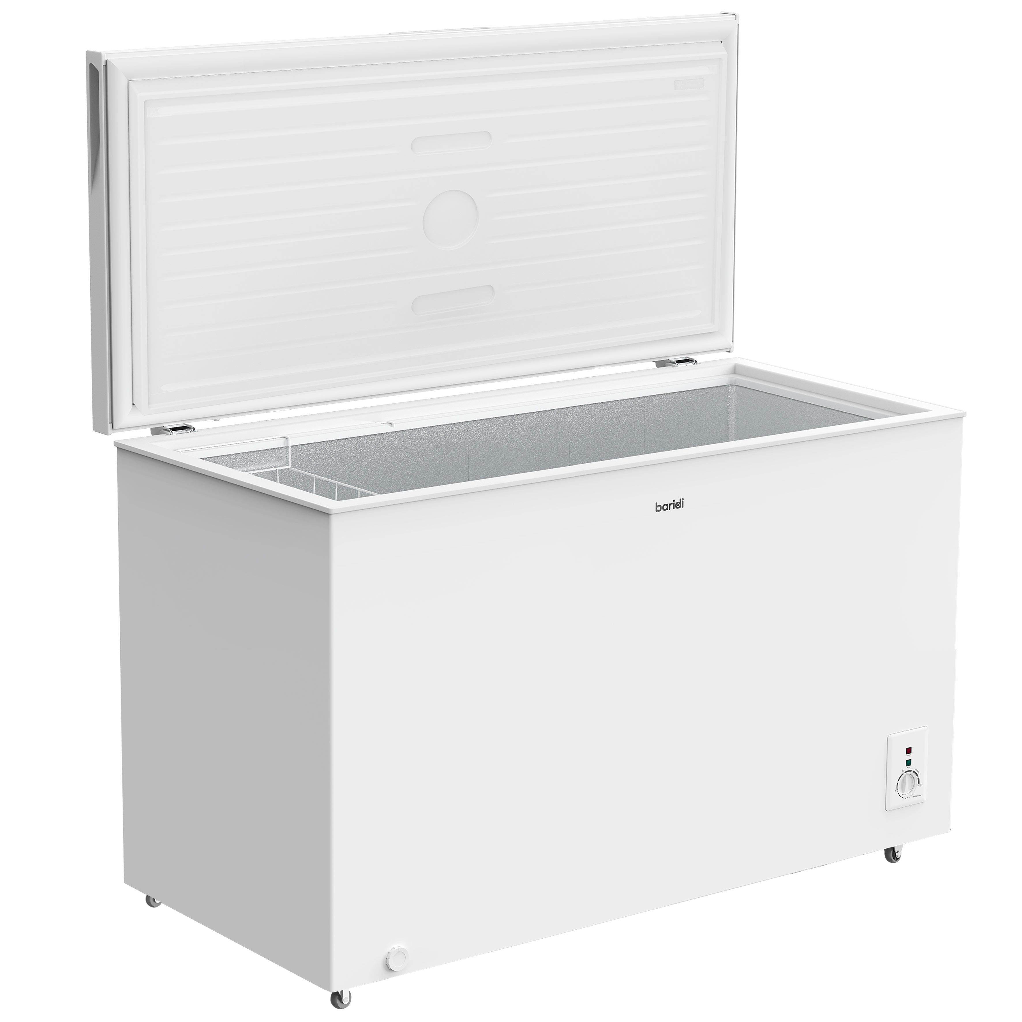 Baridi 299L Freestanding Chest Freezer with Adjustable Thermostat, White - DH260