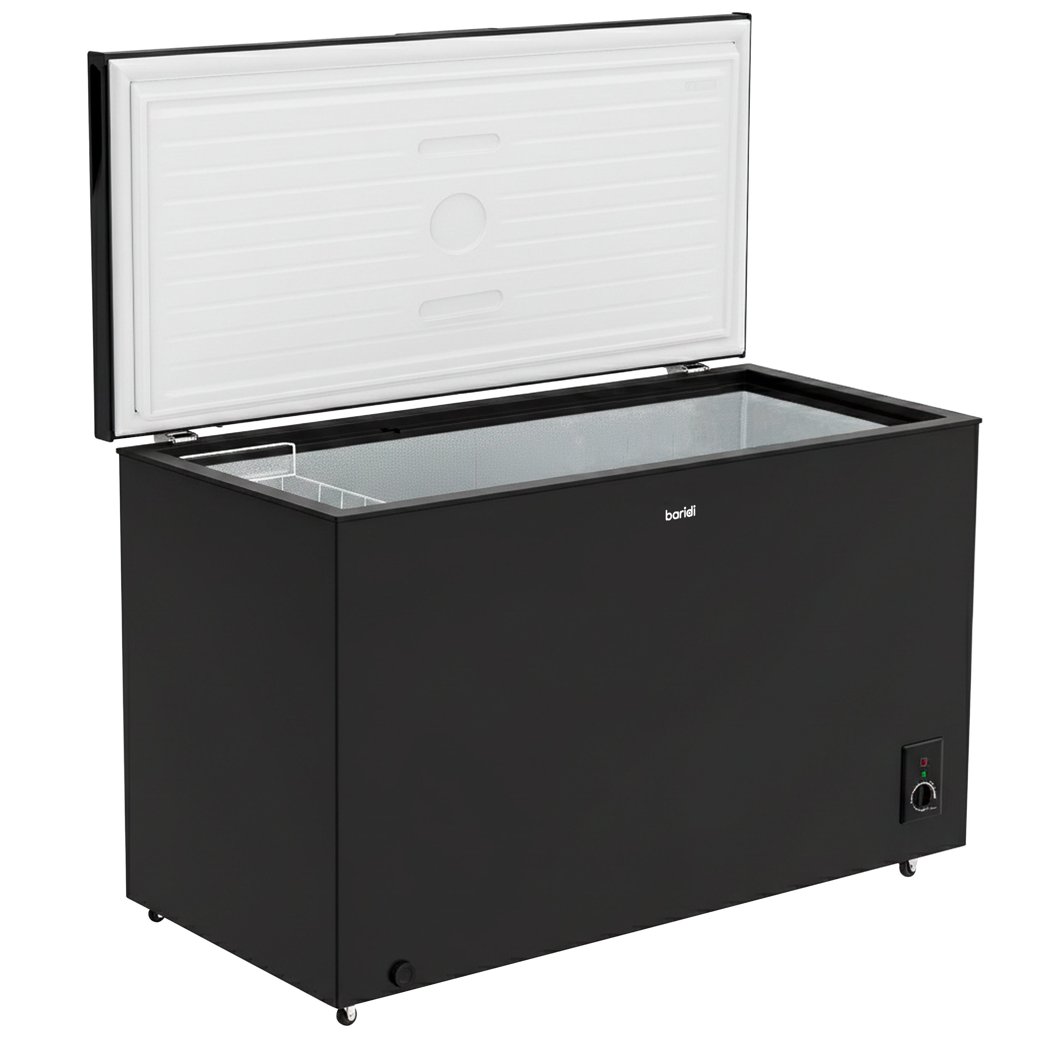 Baridi 299L Freestanding Chest Freezer with Adjustable Thermostat, Black - DH261