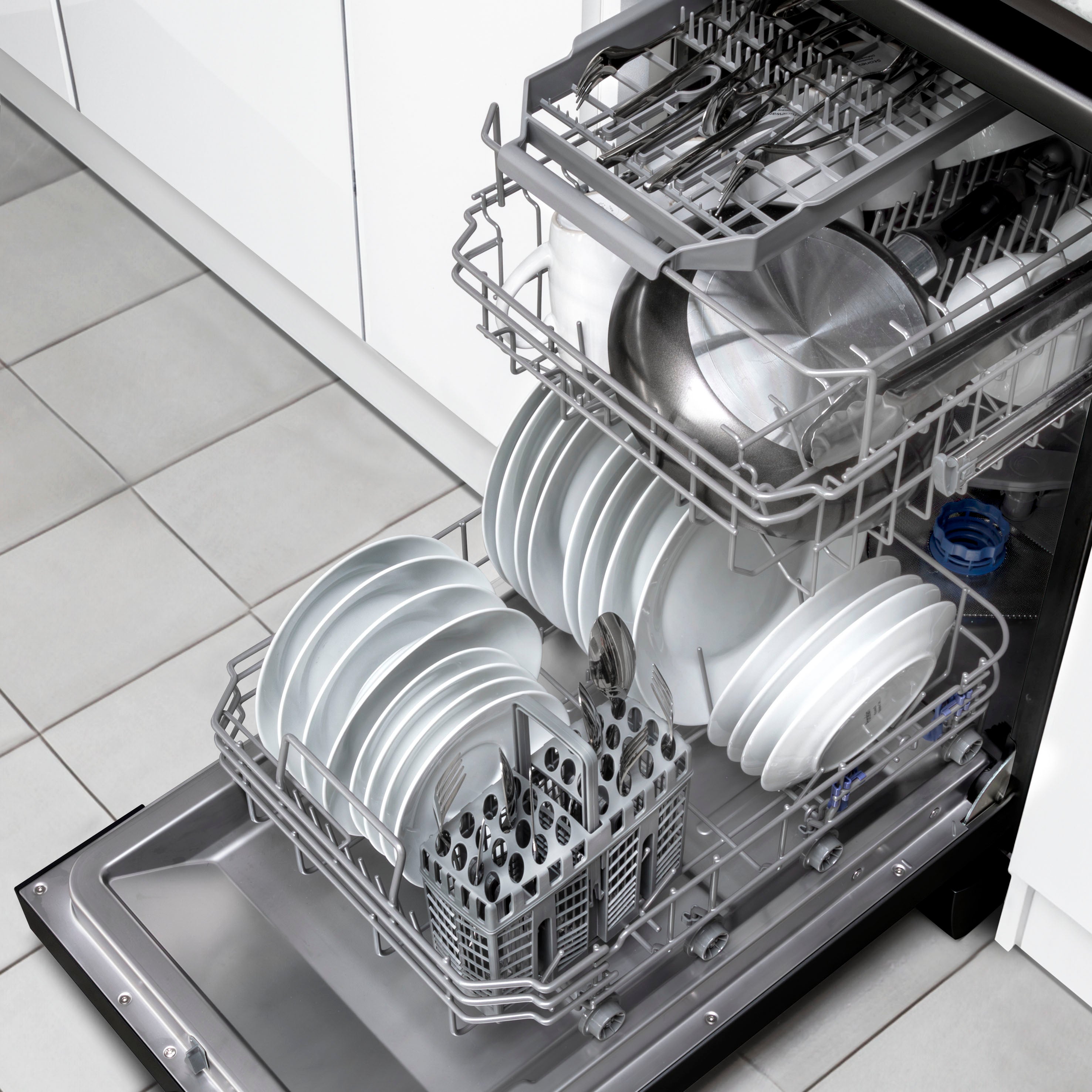 Baridi 45cm Slimline Freestanding Dishwasher, 10 Place Settings, 8 Programs - DH267