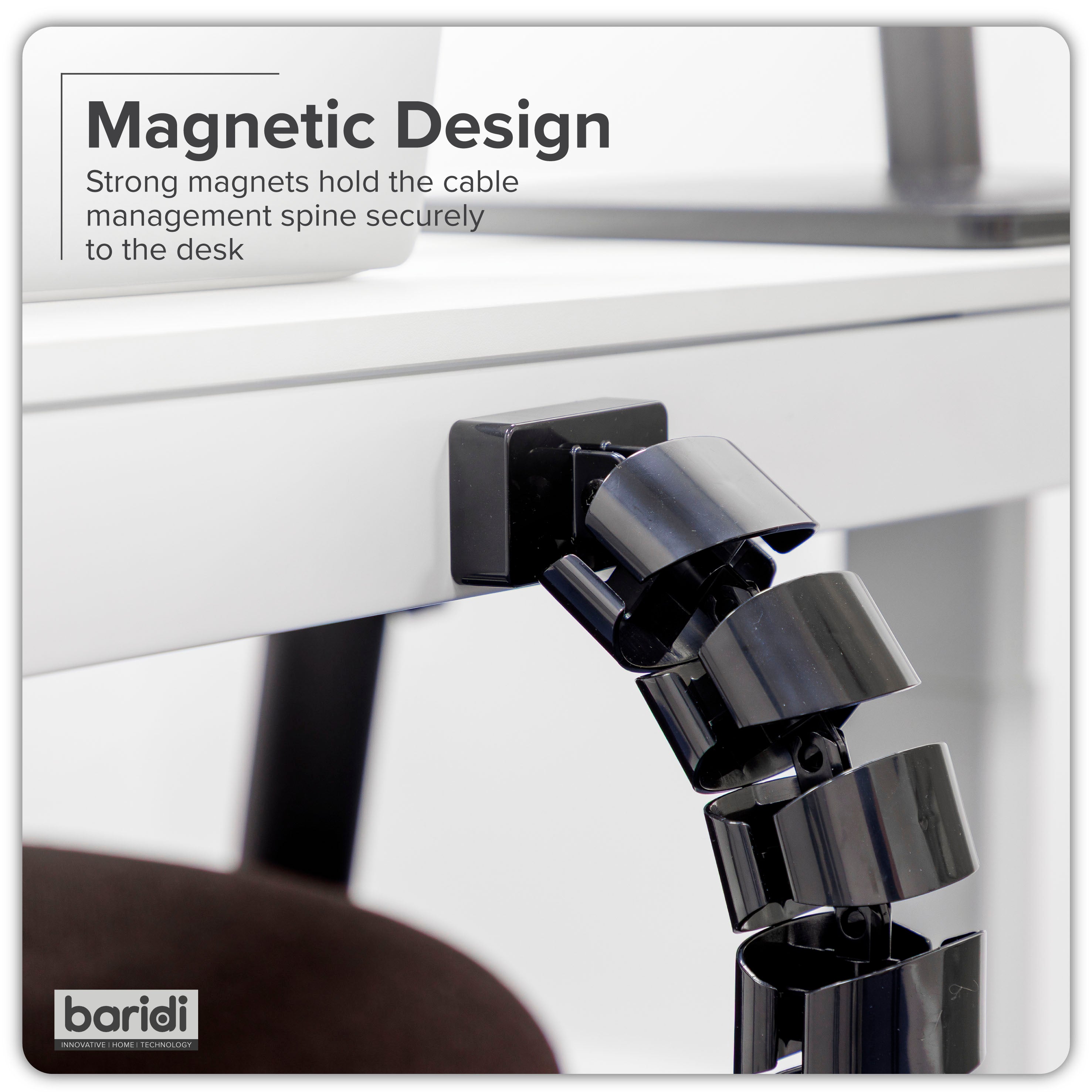 Standing Desk Flexible Cable Management System, Magnetic - DH275