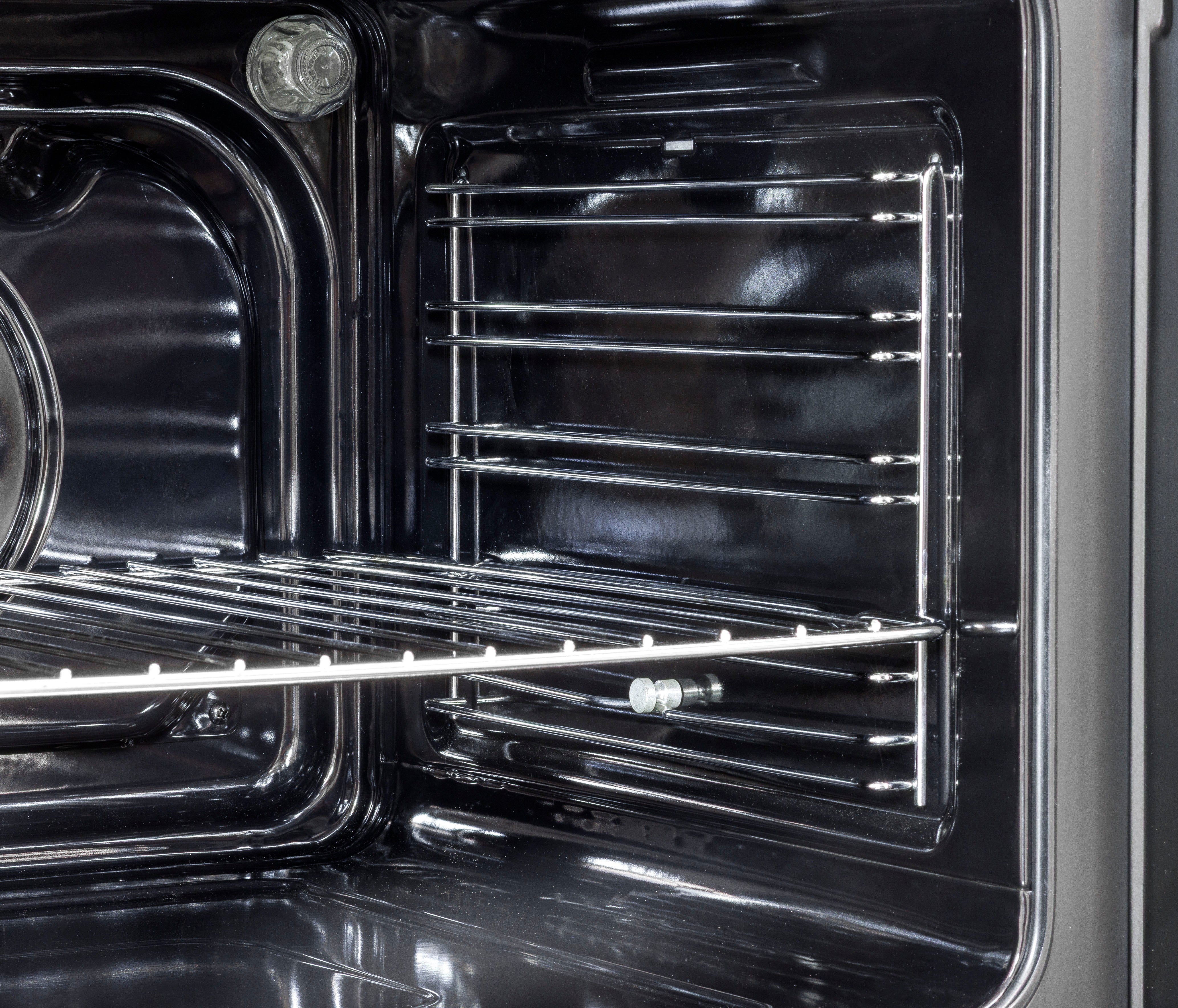 Baridi 72cm Built-Under Double Oven, 74L Capacity, Energy Rating A, 8 Shelf Positions, Black Glass – DH278