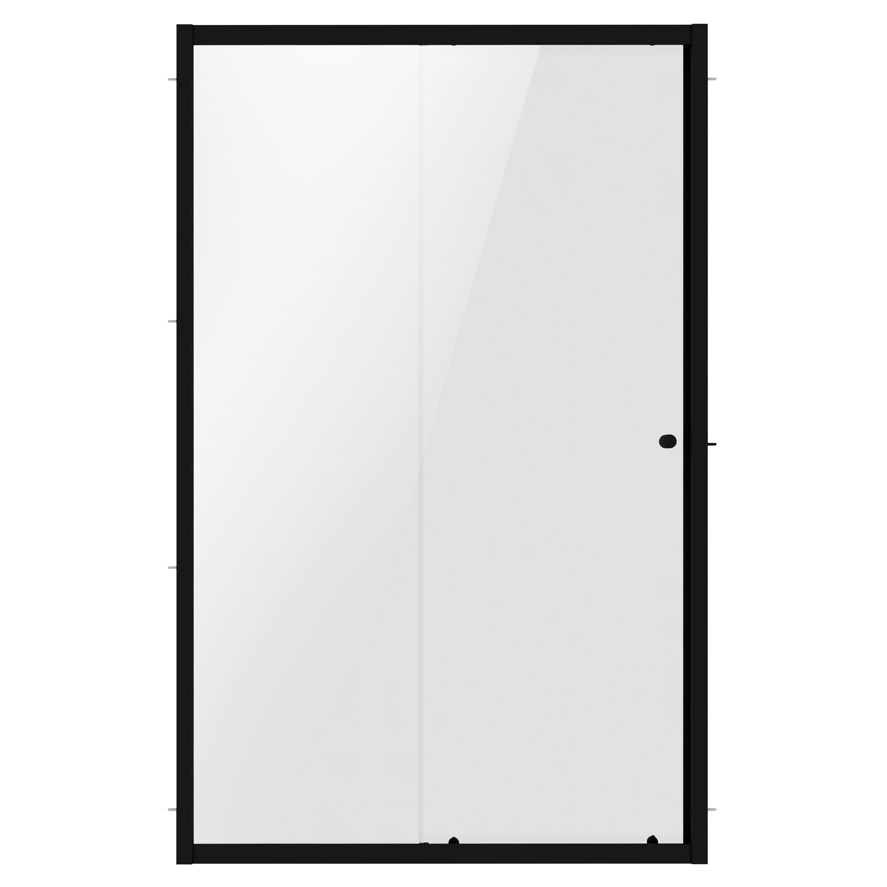 Baridi Sliding Shower Door 1000 x 1850mm, 6mm Tempered Glass, Chrome – DH293