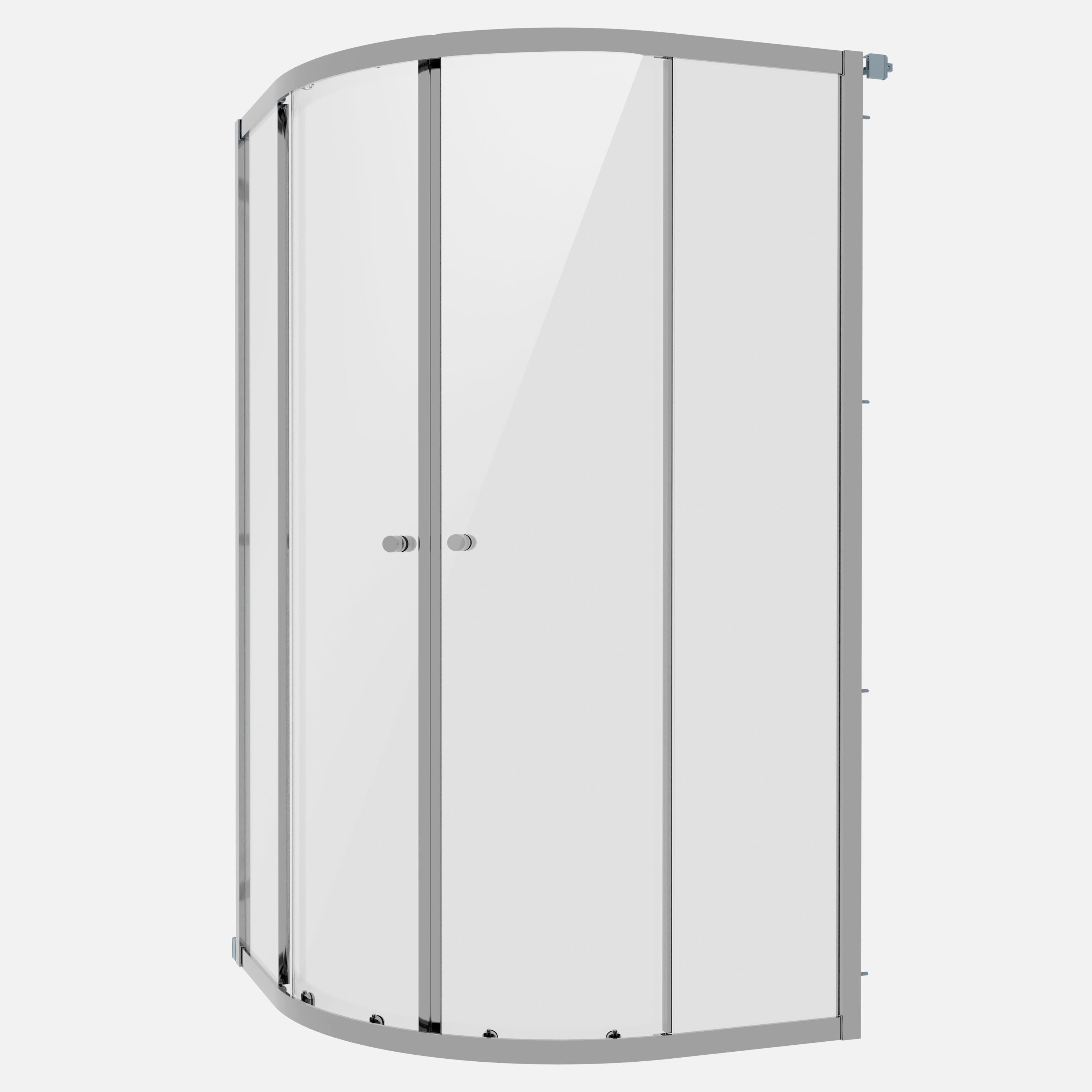 Baridi Quadrant Shower Enclosure 900 x 900 x 1850mm with 6mm Tempered Glass, Chrome - DH302