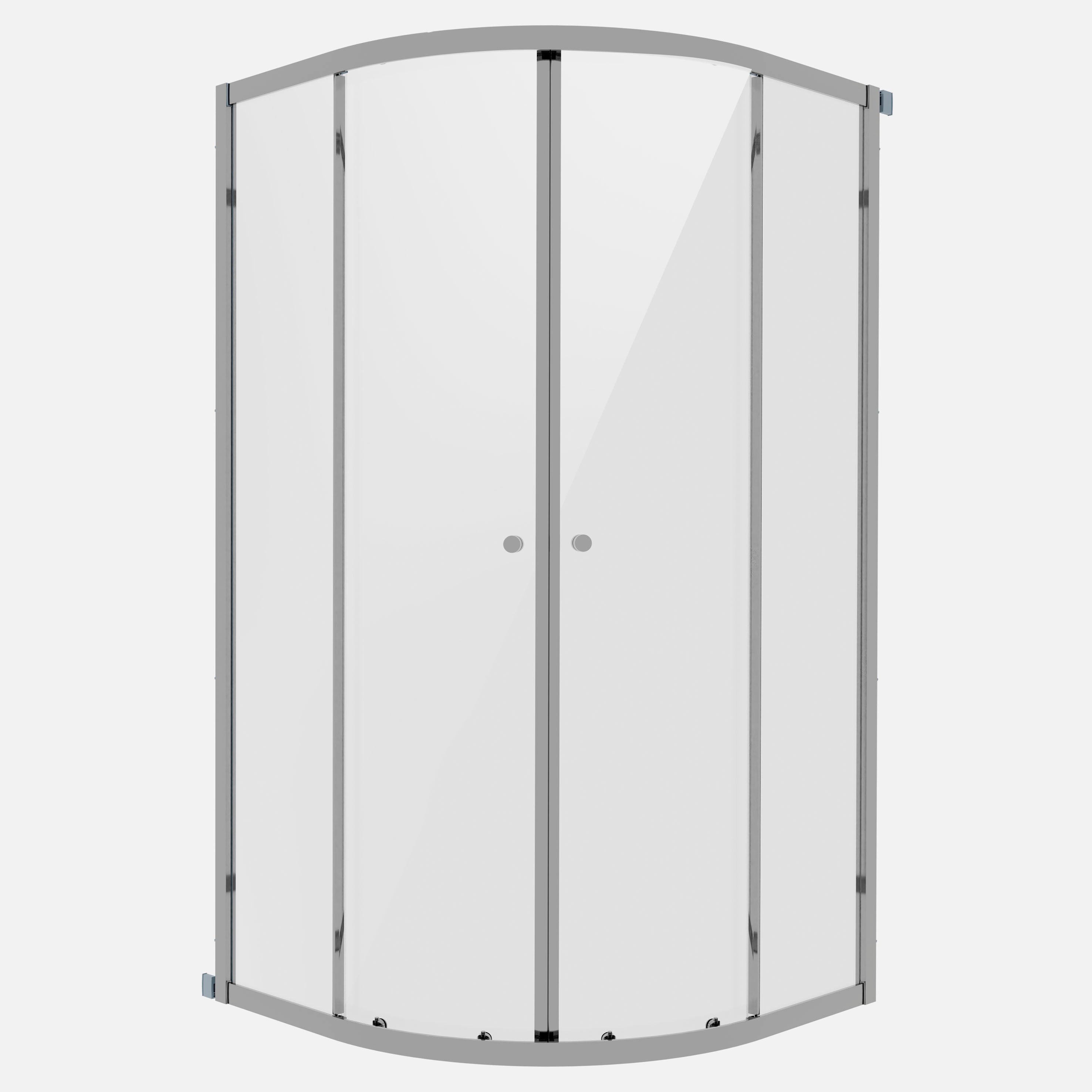 Baridi Quadrant Shower Enclosure 900 x 900 x 1850mm with 6mm Tempered Glass, Chrome - DH302