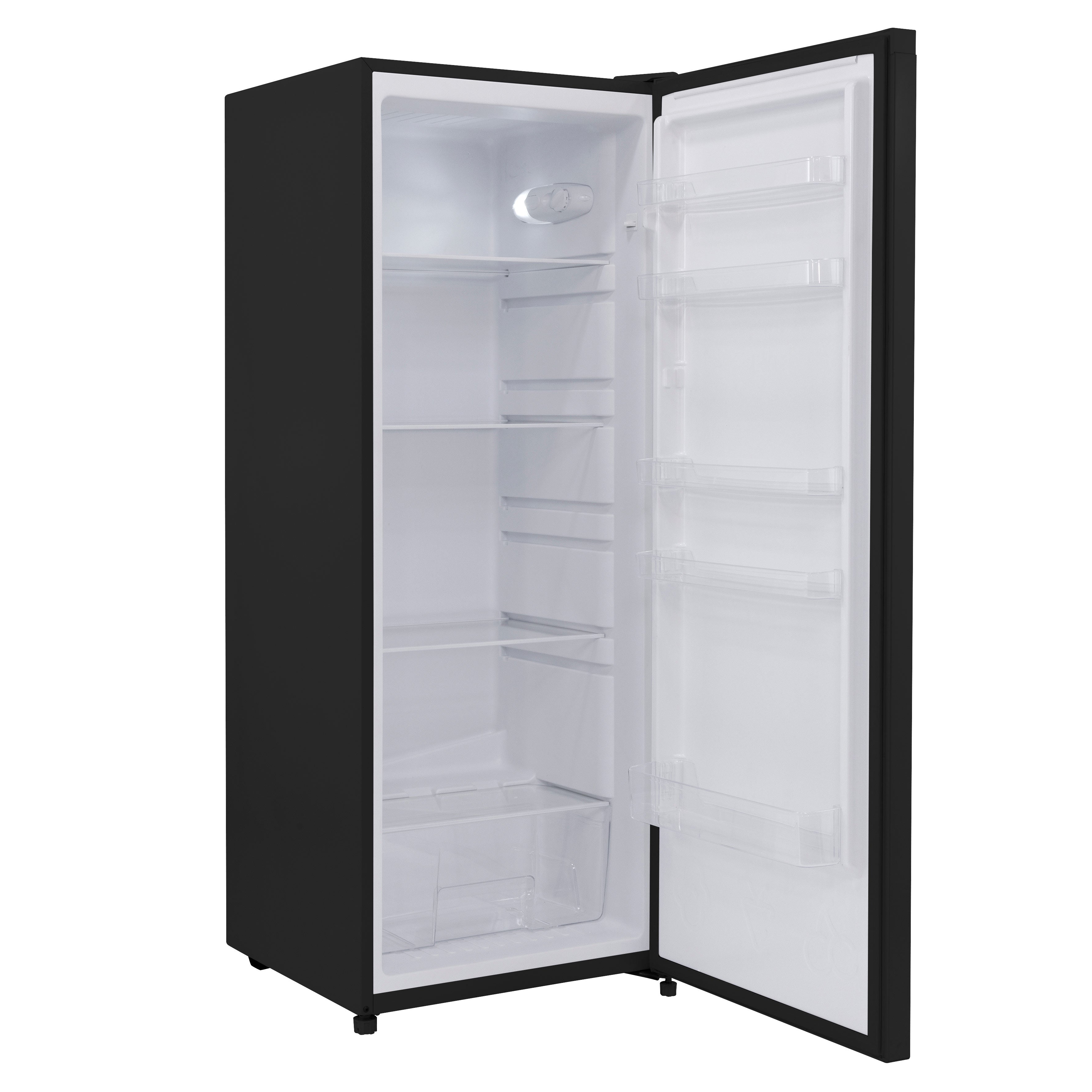 Baridi Freestanding Tall Larder Fridge, 241L Capacity with Reversible Door, 55cm Wide, Black – DH323