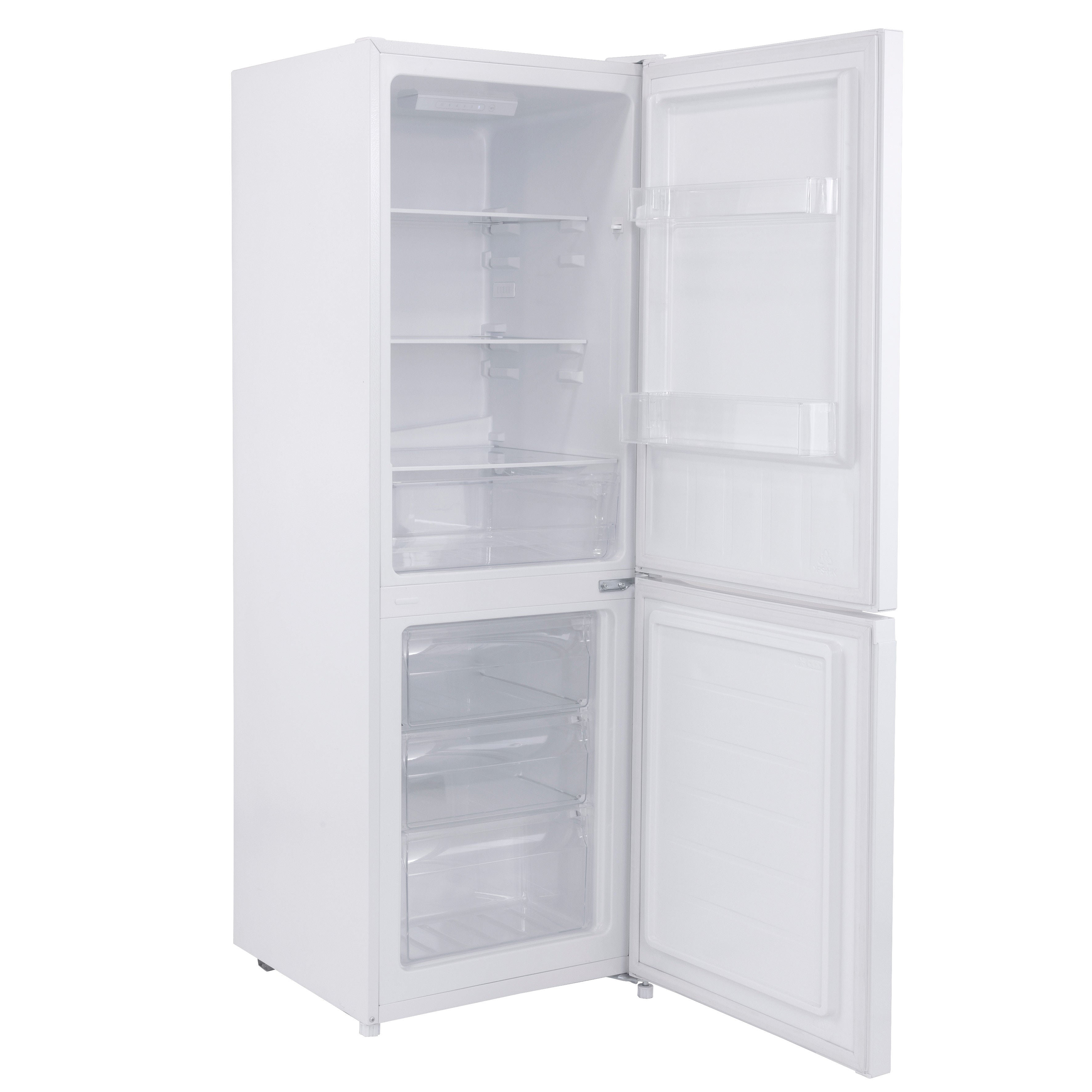 Baridi 60/40 Smart Frost Fridge Freezer 227L Capacity, White - DH326