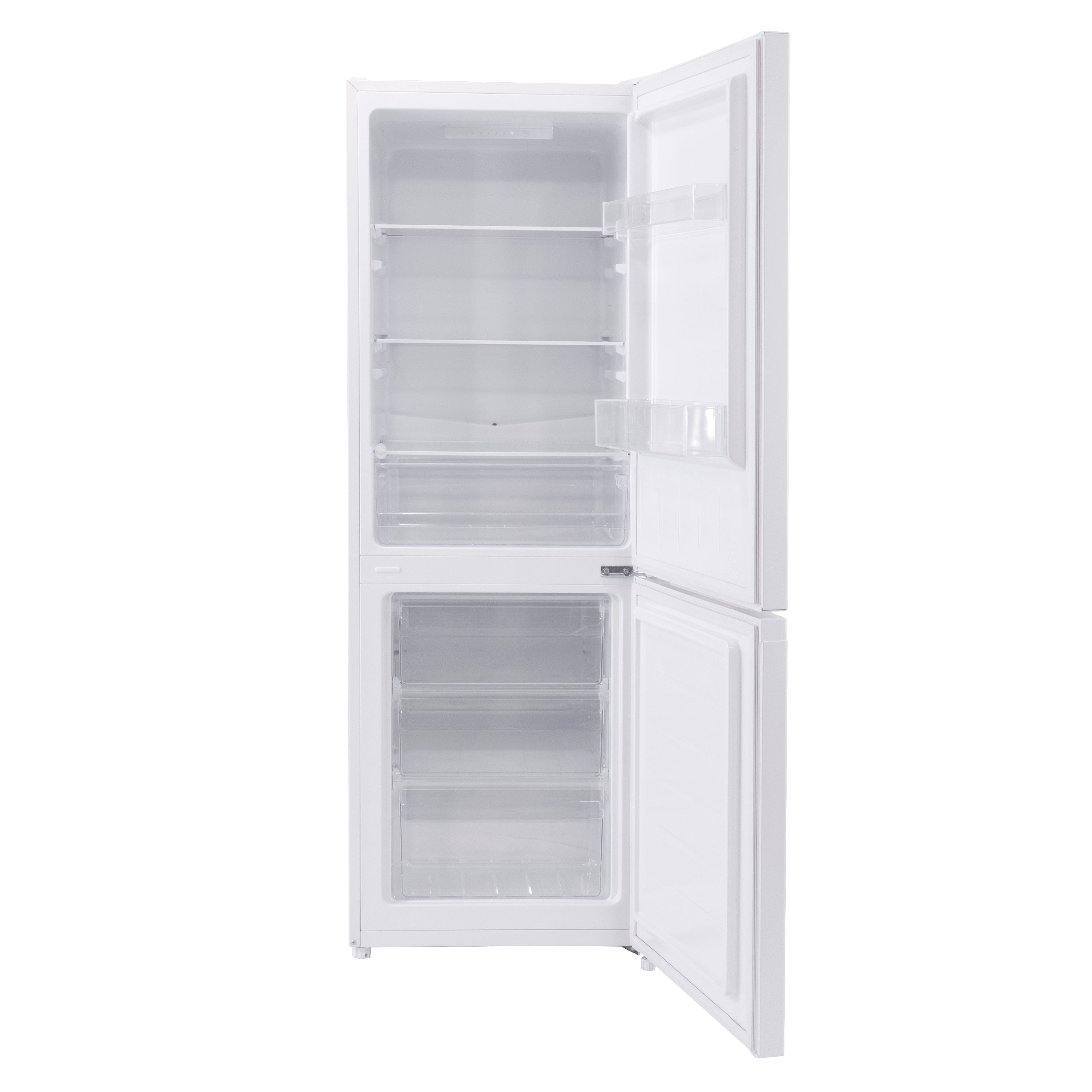 Baridi 60/40 Smart Frost Fridge Freezer 227L Capacity, White - DH326