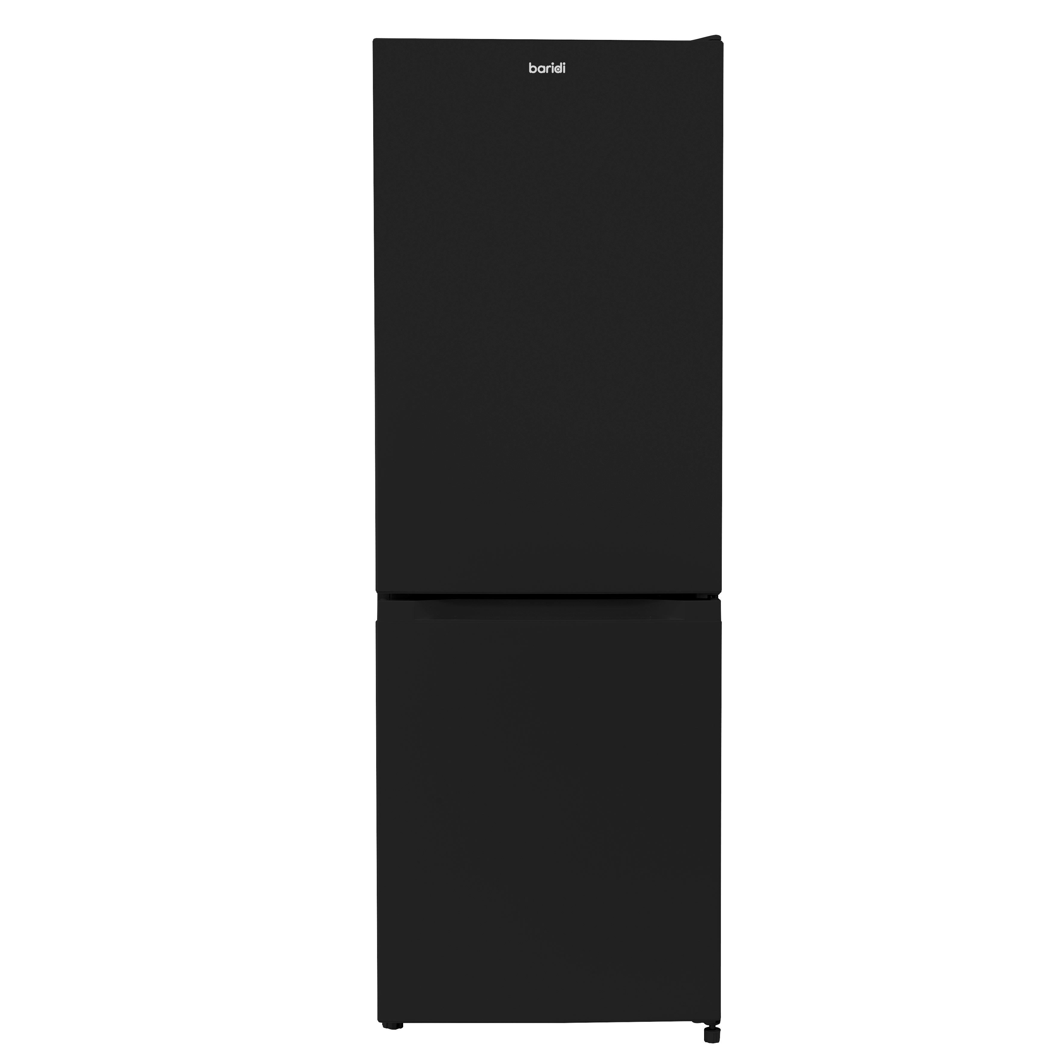 Baridi 60/40 Smart Frost Fridge Freezer 227L Capacity, Black - DH327