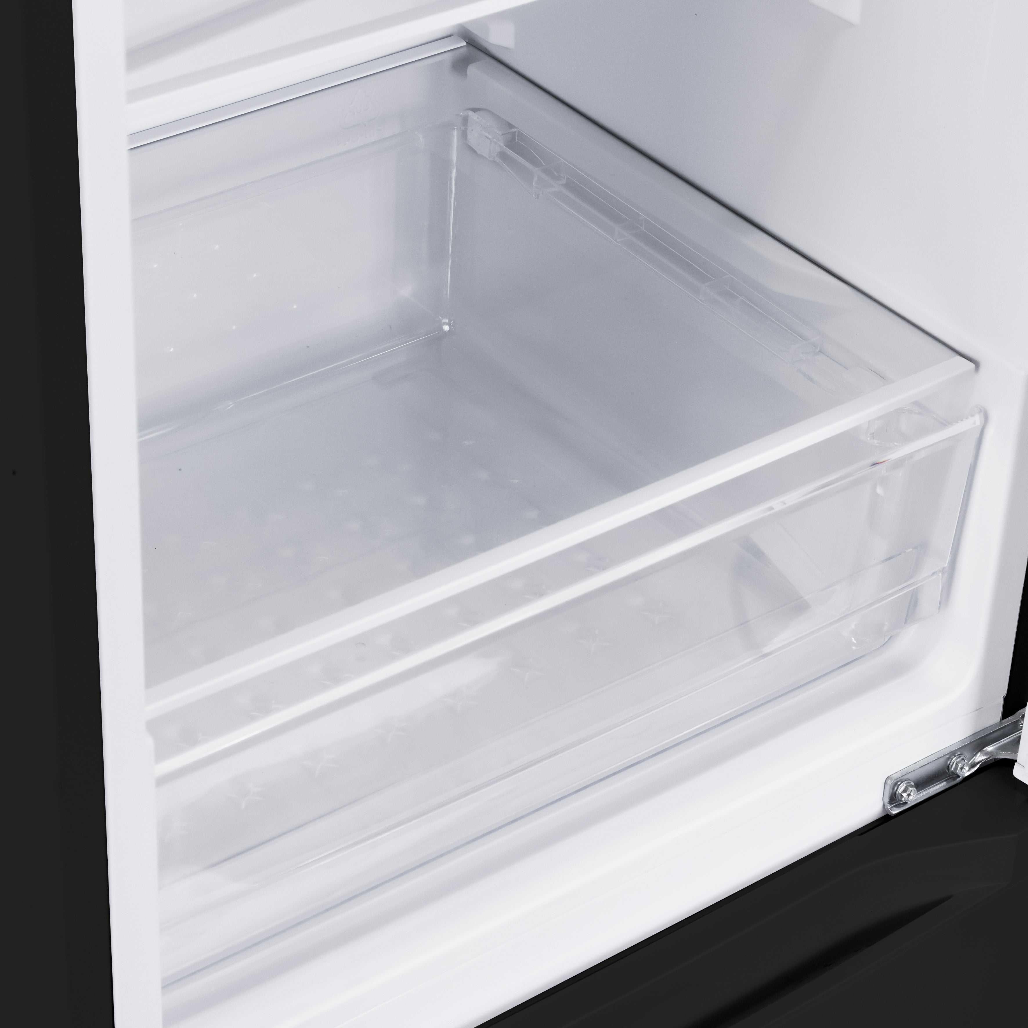 Baridi 50/50 Smart Frost Fridge Freezer 254L Capacity, Black - DH329