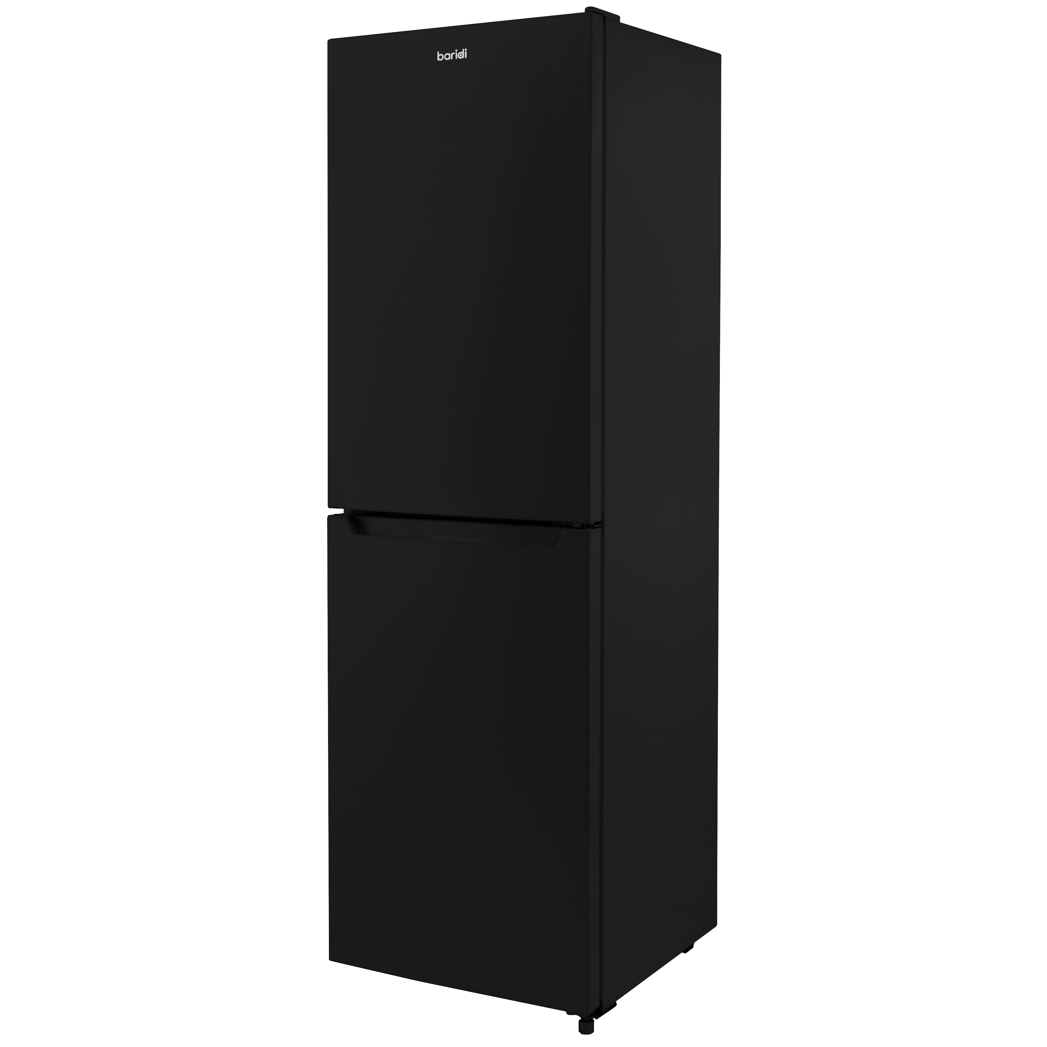 Baridi 50/50 Smart Frost Fridge Freezer 254L Capacity, Black - DH329