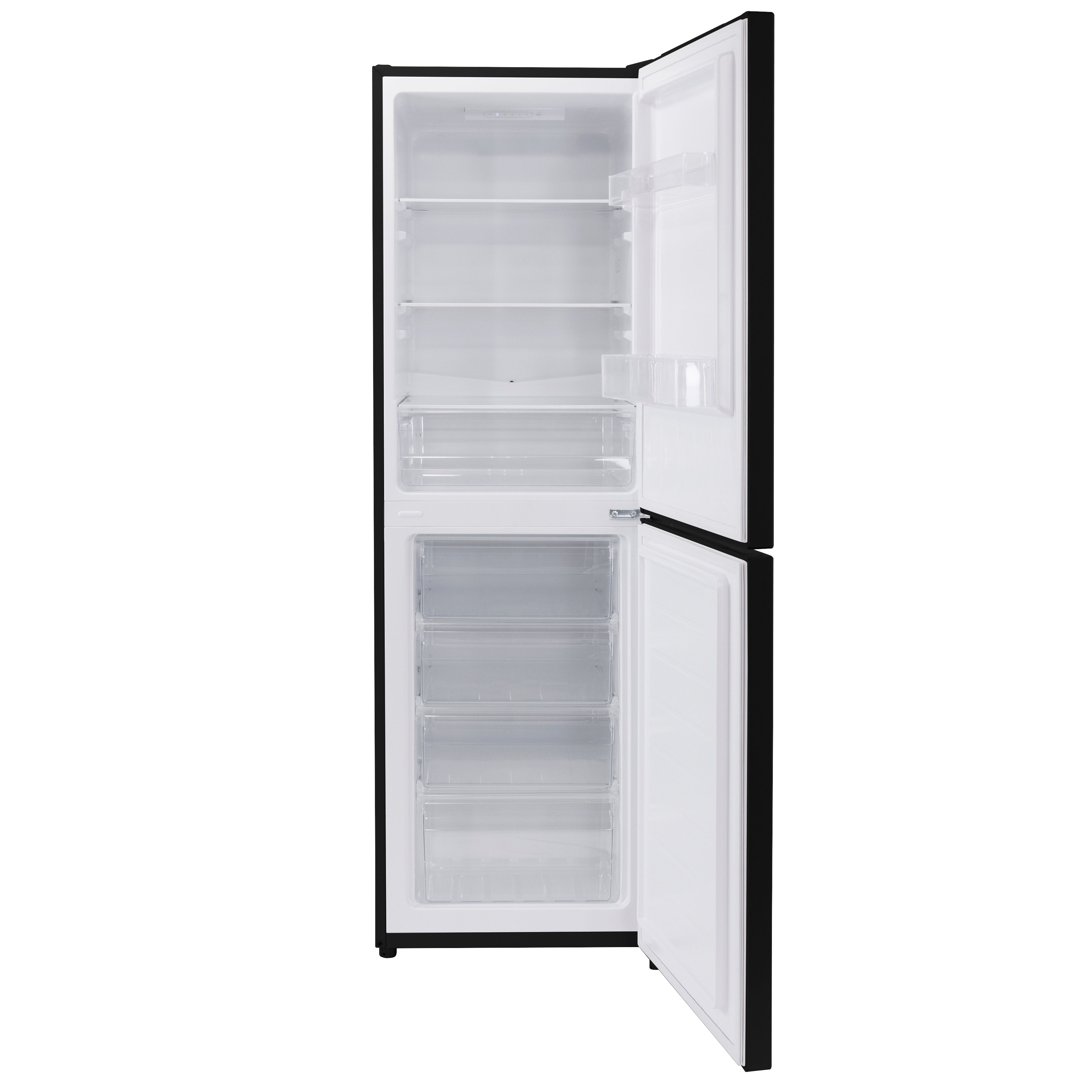 Baridi 50/50 Smart Frost Fridge Freezer 254L Capacity, Black - DH329