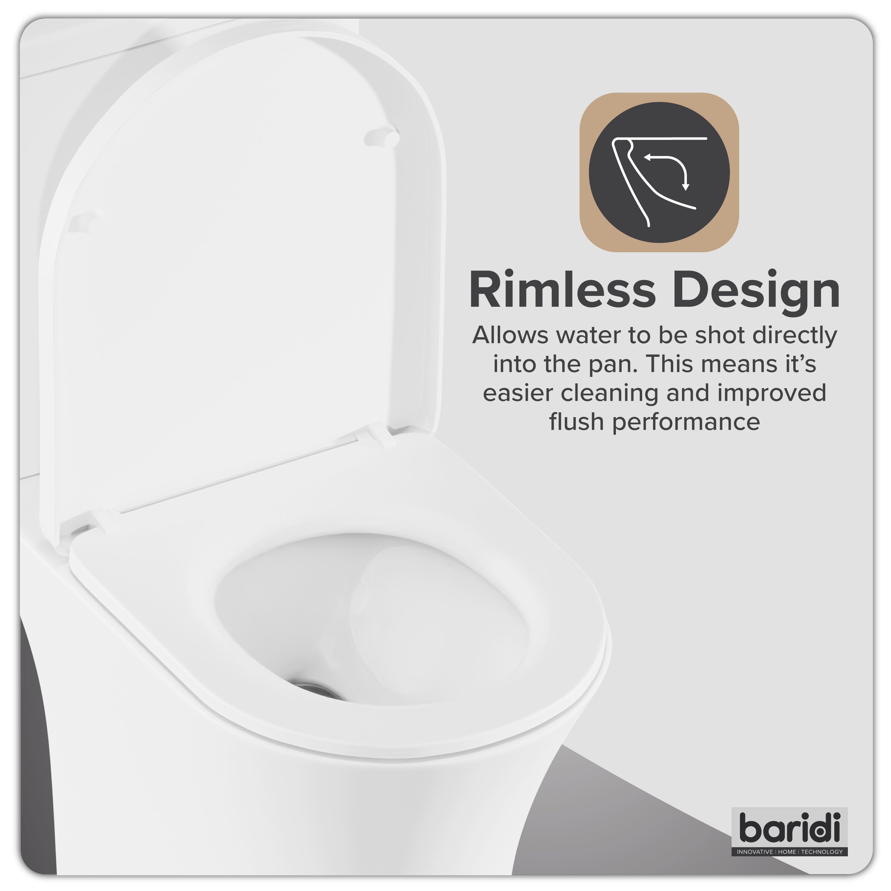 Baridi Close-Coupled Toilet with Soft Close Seat, Dual Flush Cistern & Rimless Flush, White - DH332