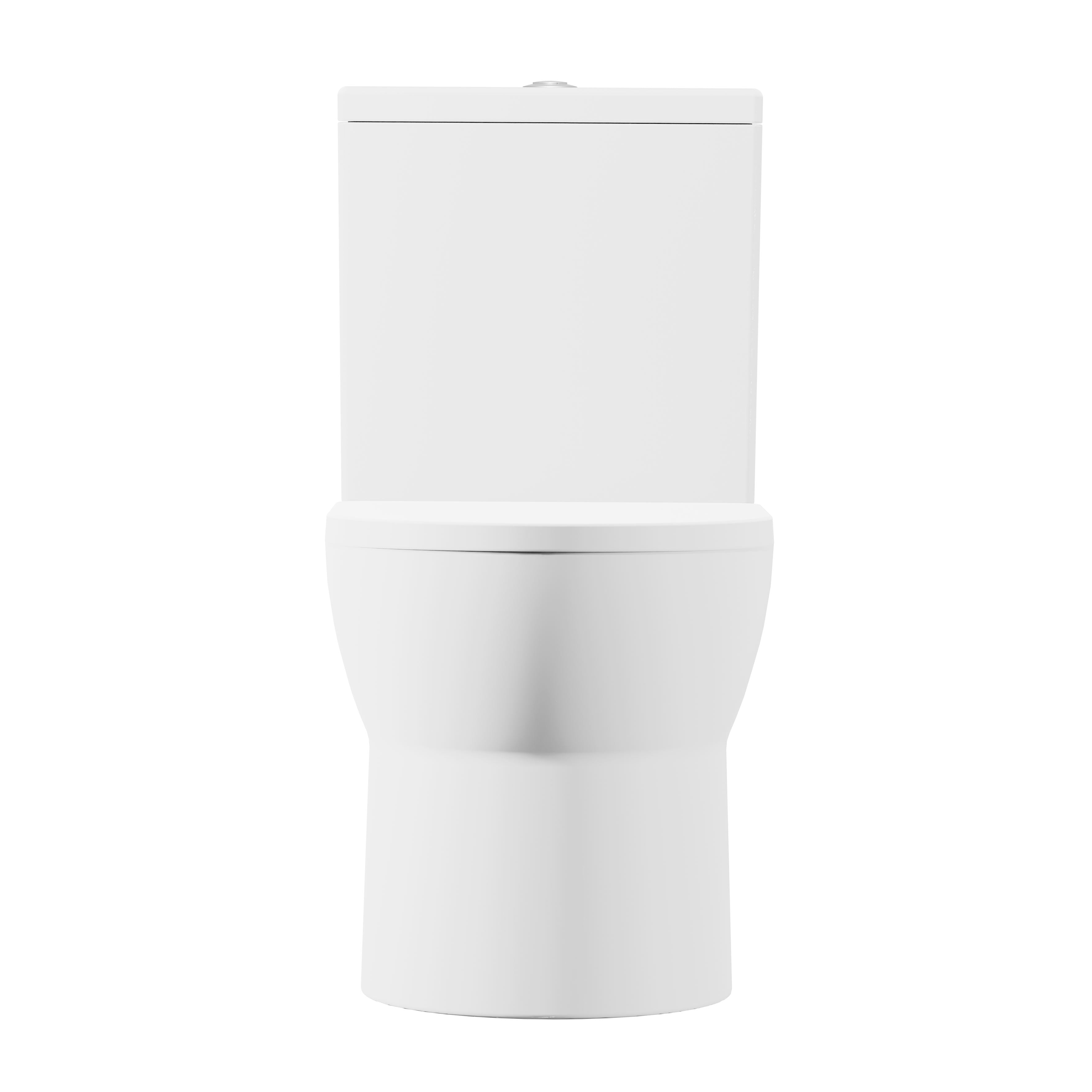 Baridi Close-Coupled Toilet with Soft Close Seat, Dual Flush Cistern & Rimless Flush, White - DH333