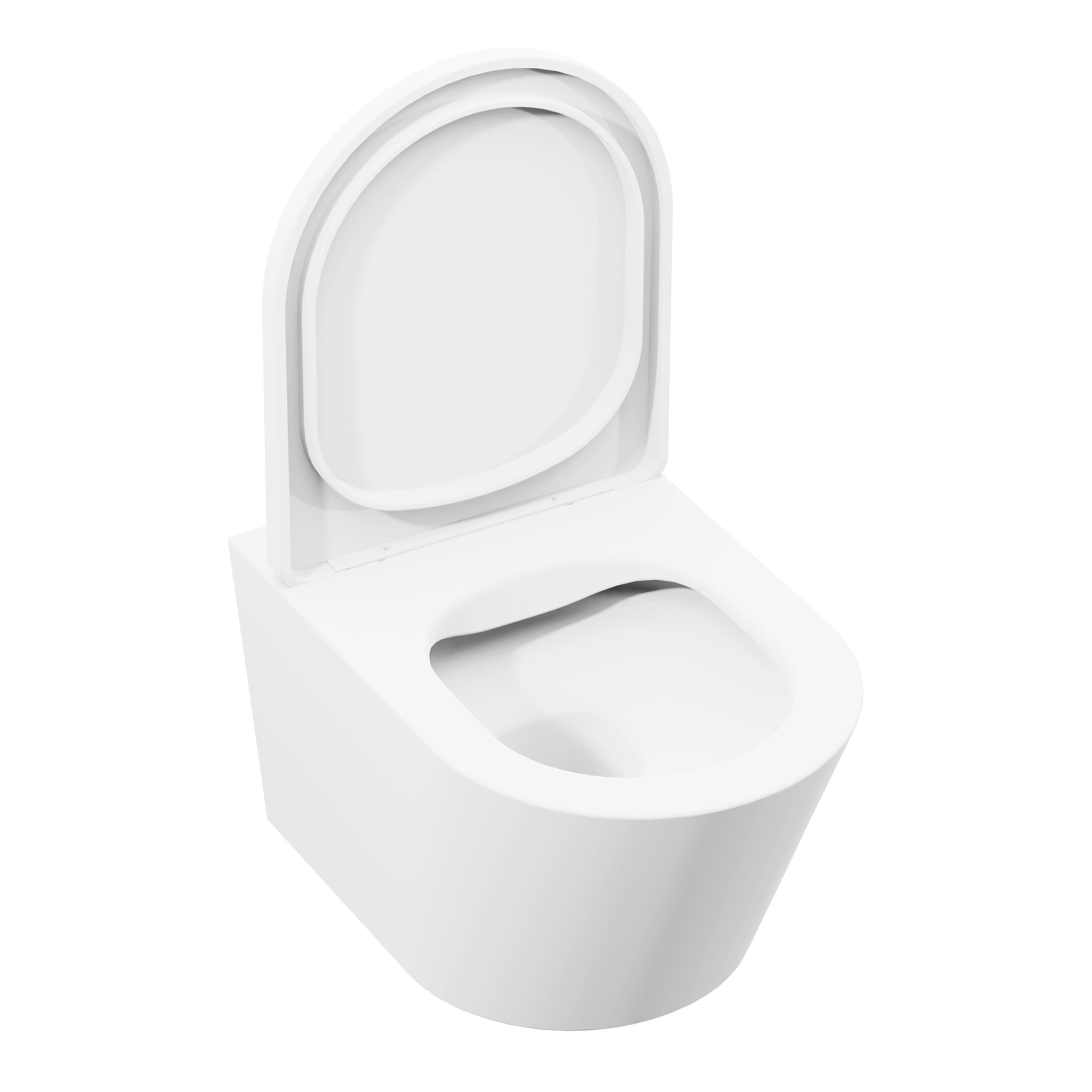 Wall Hung Toilet with Soft Close Seat & Rimless Flush – White