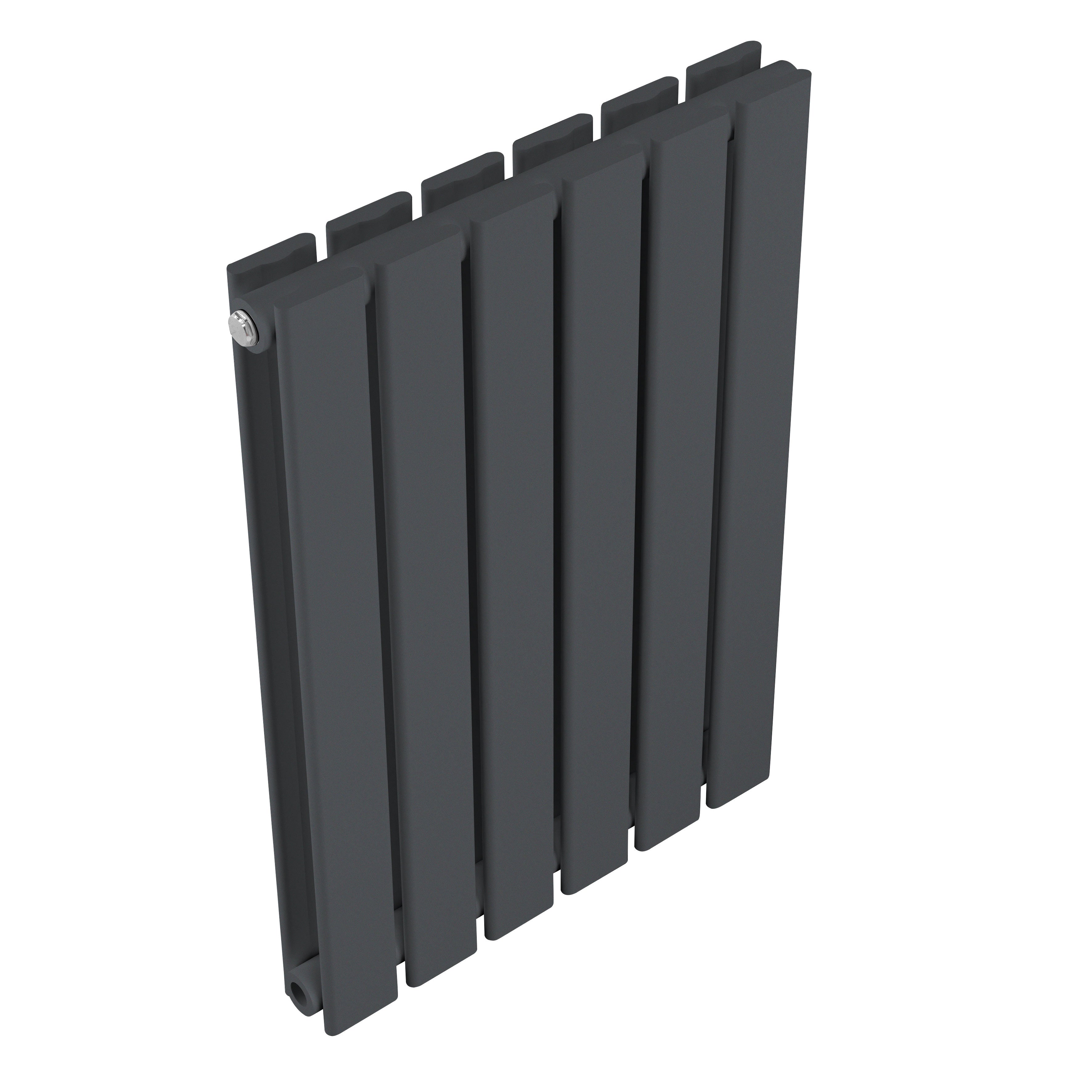Horizontal Radiator Contemporary Double Flat Panel Design 420 x 600mm, Anthracite - DH338
