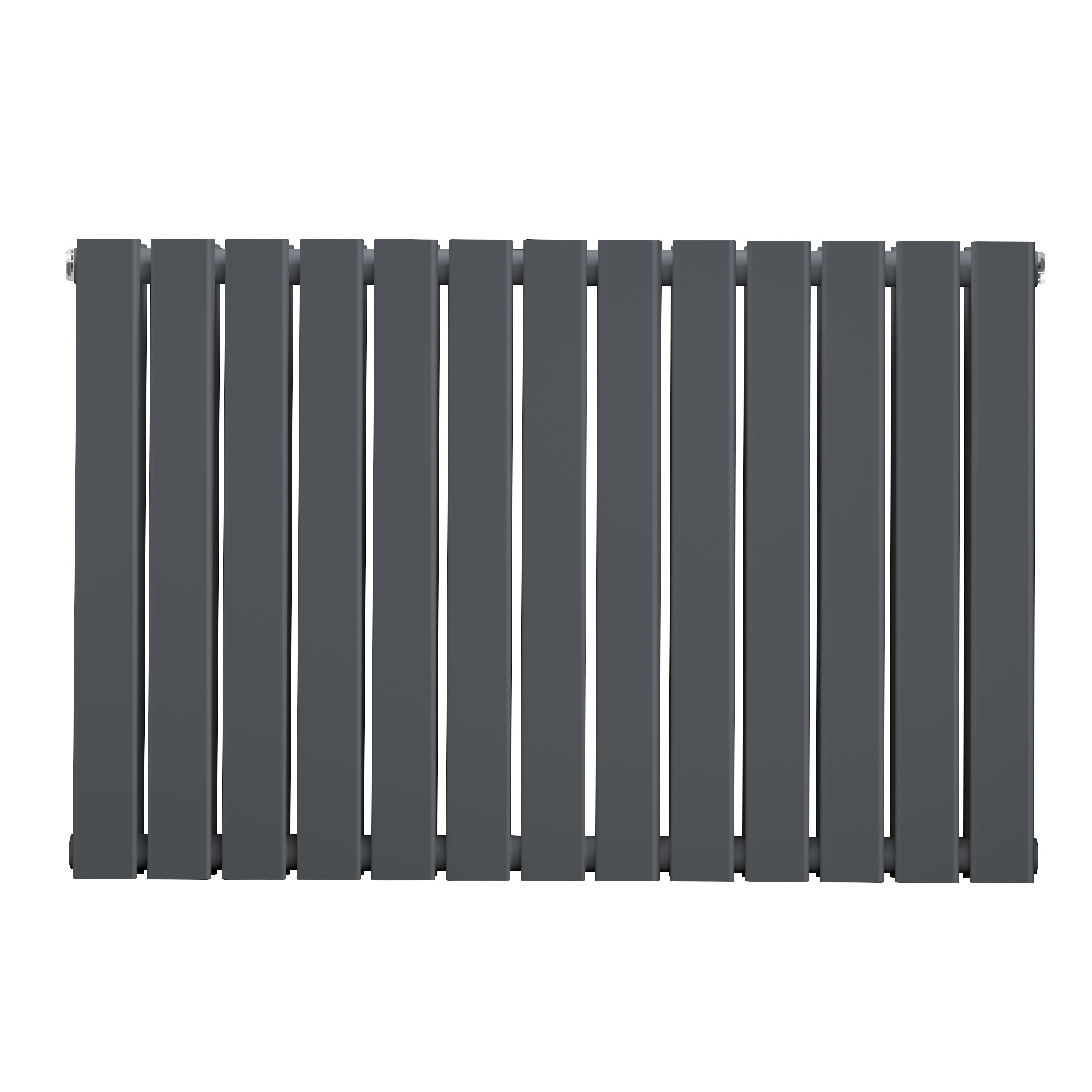 Horizontal Radiator Contemporary Double Flat Panel Design 600 x 910mm, Anthracite - DH381