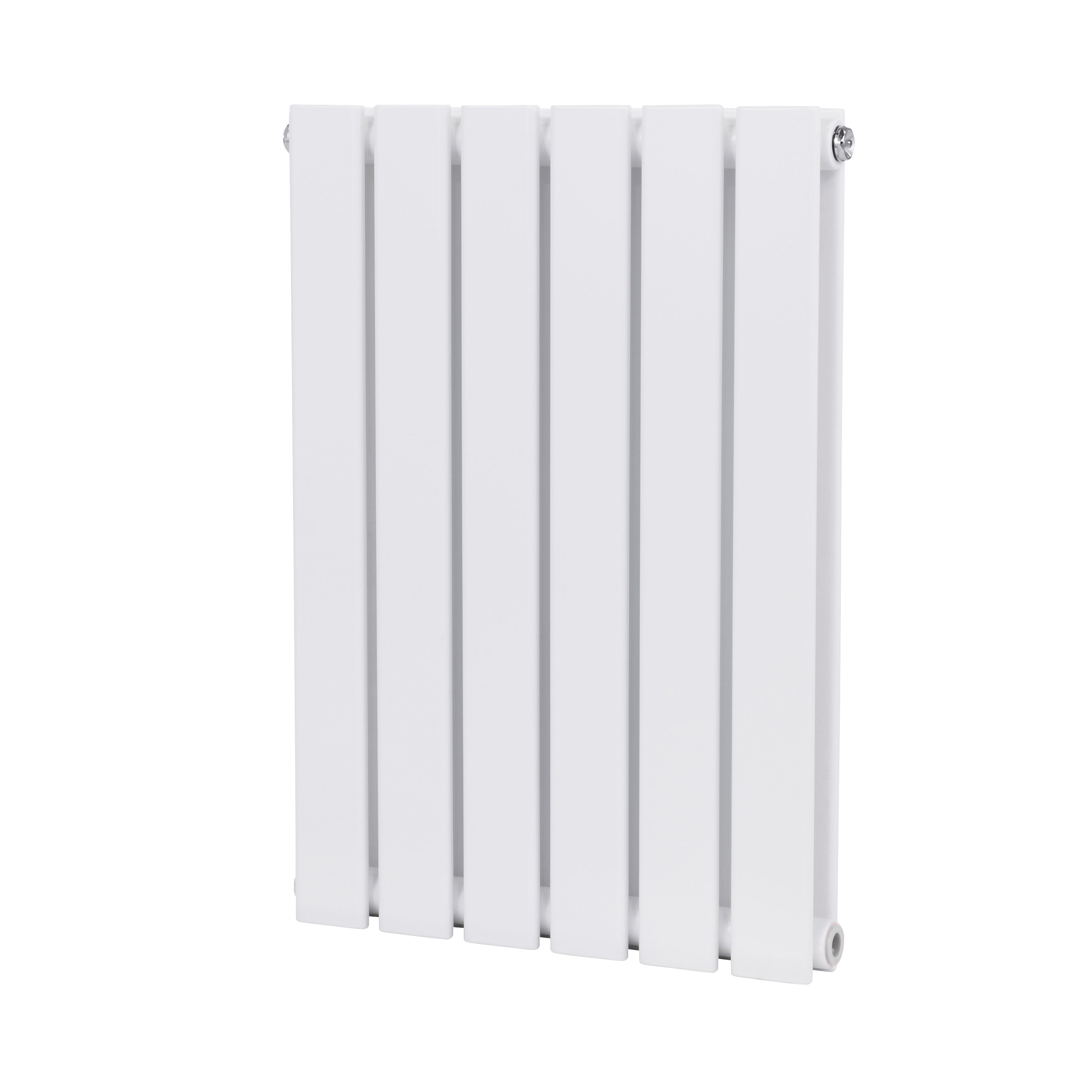 Baridi Horizontal Radiator Contemporary Double Flat Panel Design 600 x 420mm, White - DH348