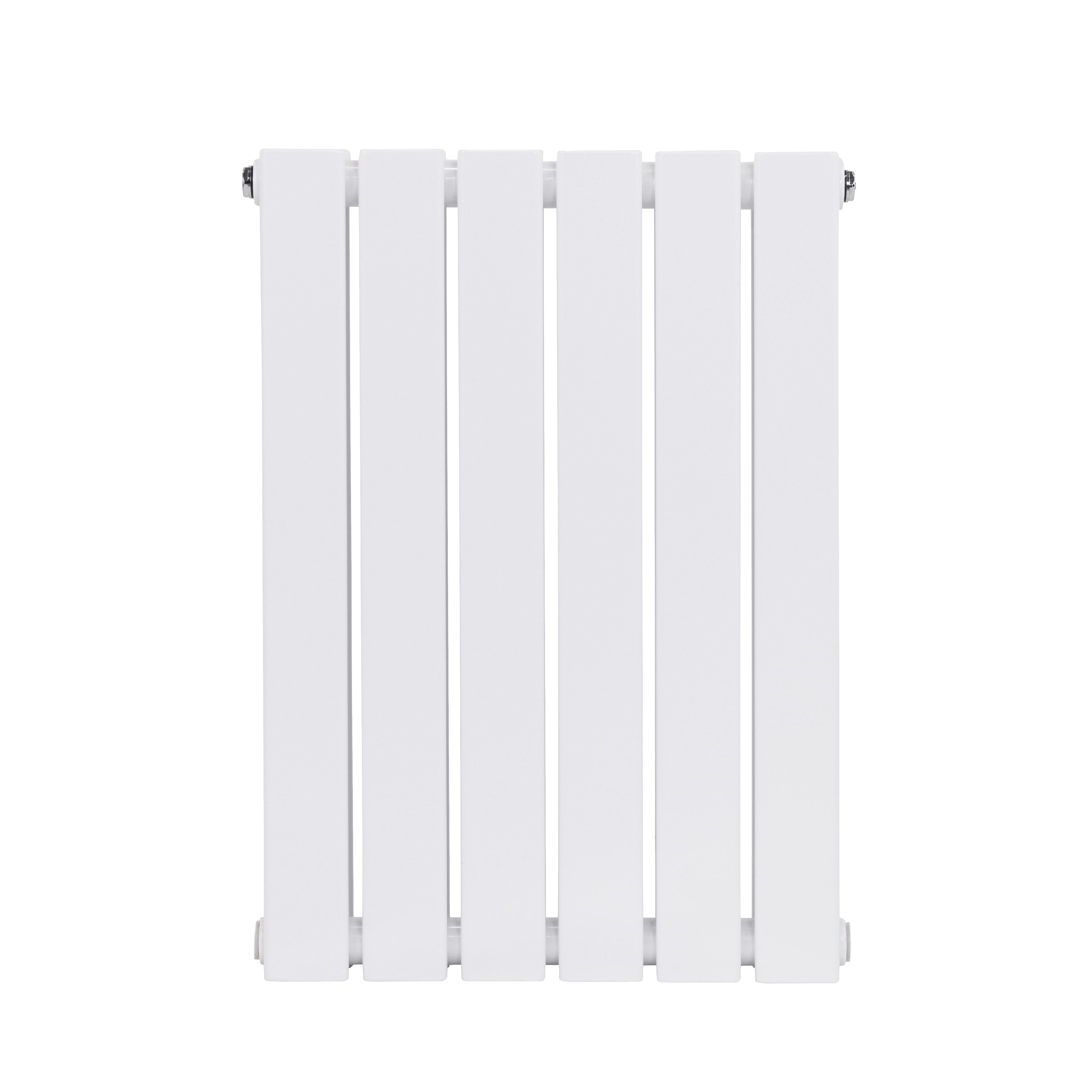 Baridi Horizontal Radiator Contemporary Double Flat Panel Design 600 x 420mm, White - DH348