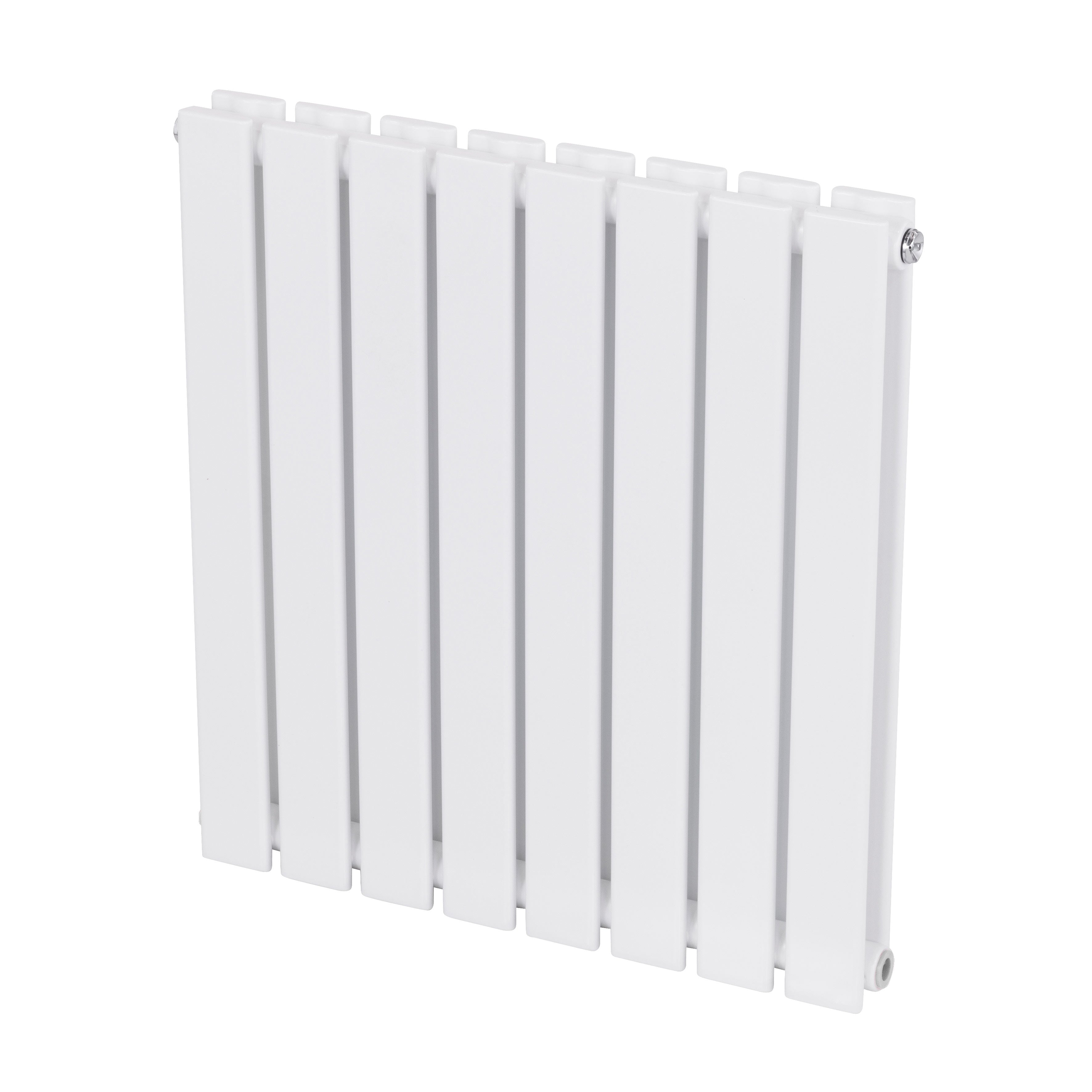 Baridi Horizontal Radiator Contemporary Double Flat Panel Design 600 x 560mm, White - DH349