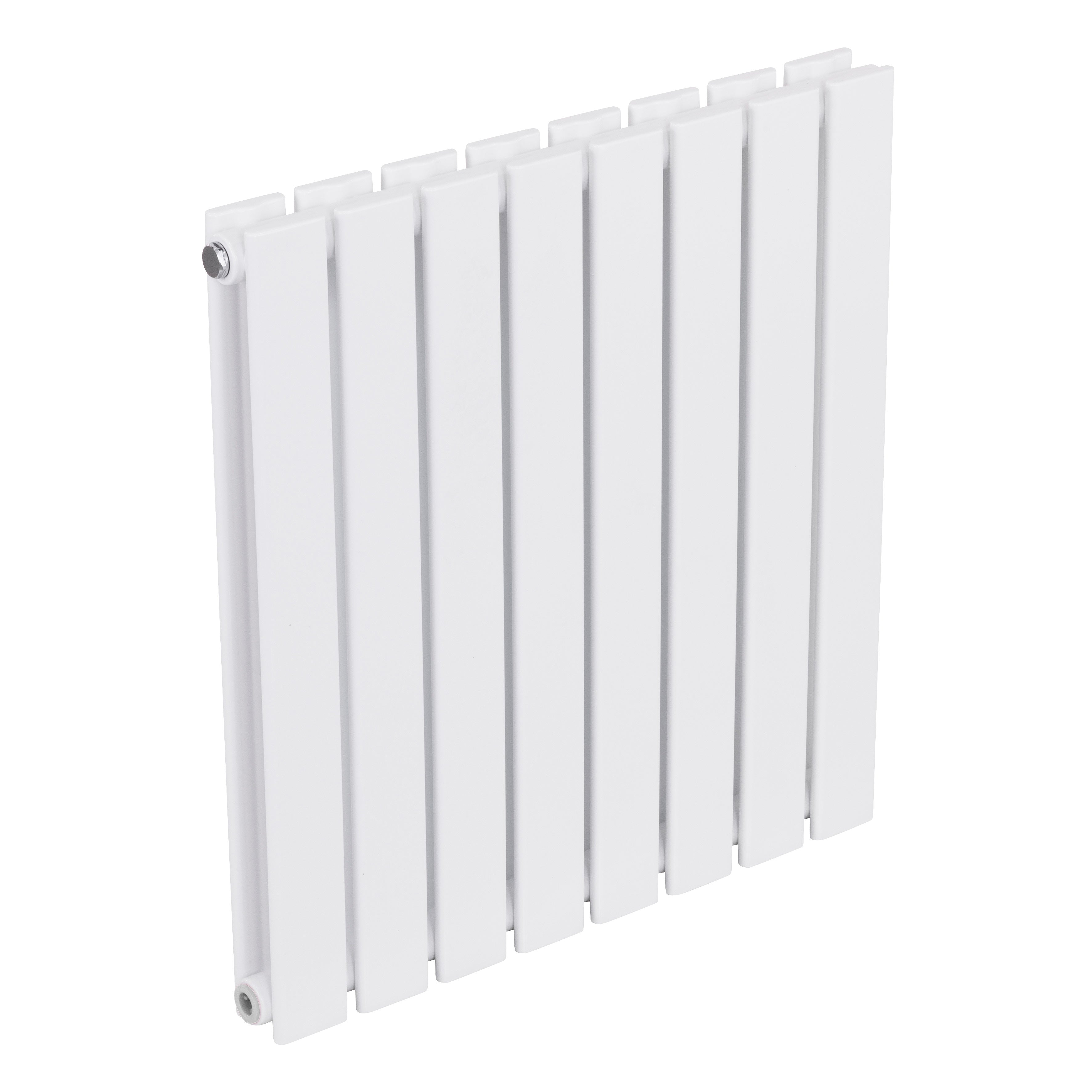 Baridi Horizontal Radiator Contemporary Double Flat Panel Design 600 x 560mm, White - DH349