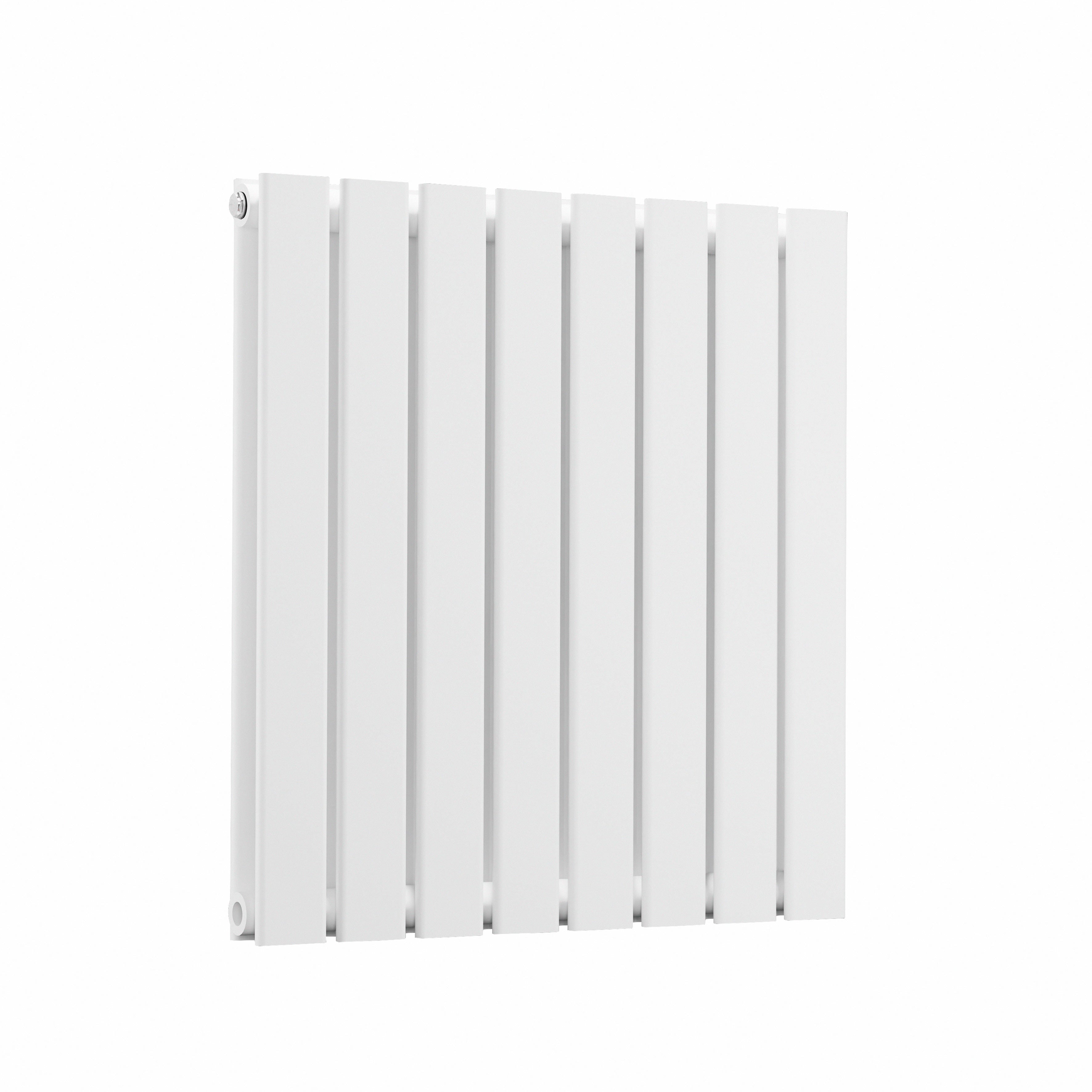Horizontal Radiator Contemporary Double Flat Panel Design 600 x 560mm, White - DH349
