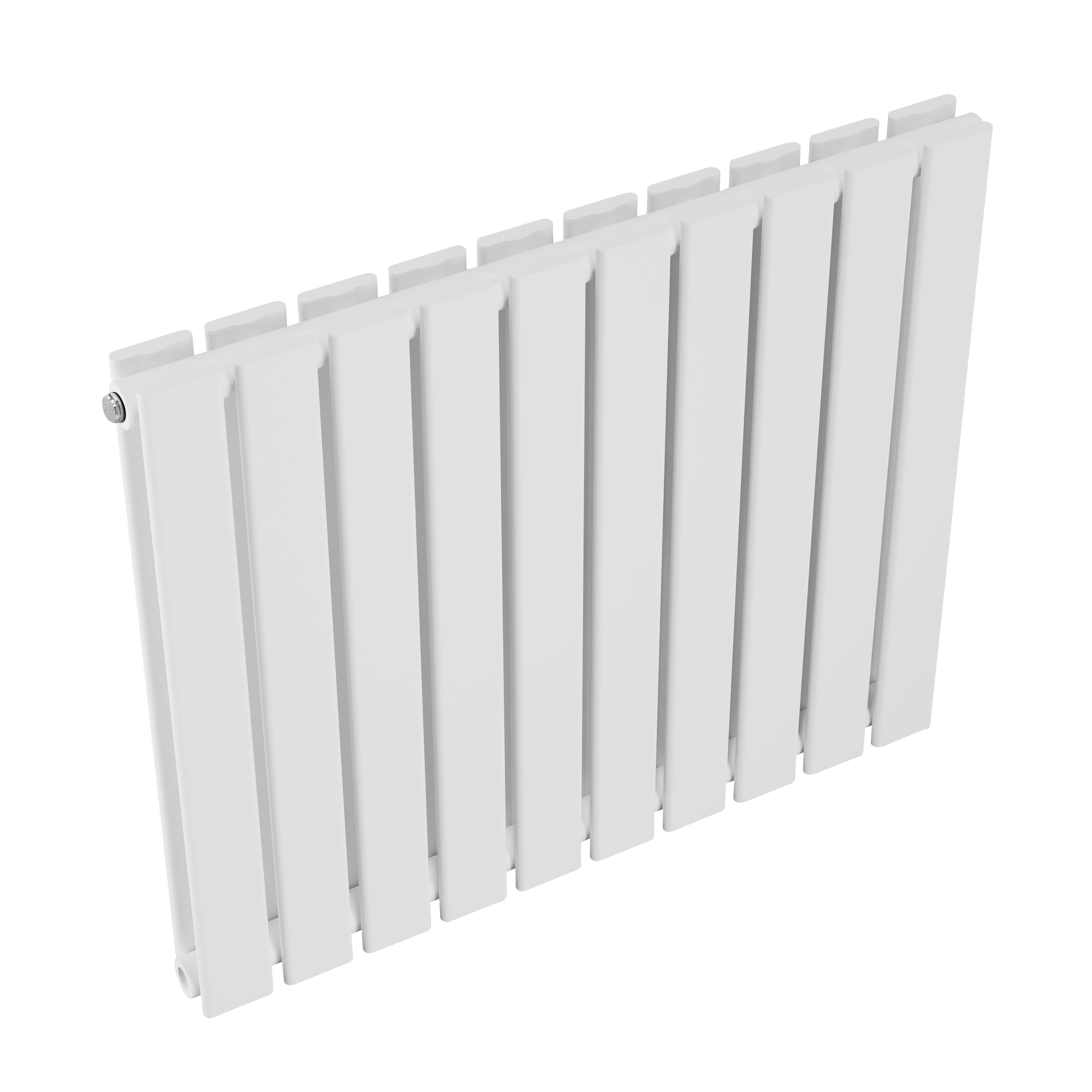 Horizontal Radiator Contemporary Double Flat Panel Design 600 x 700mm, White - DH350