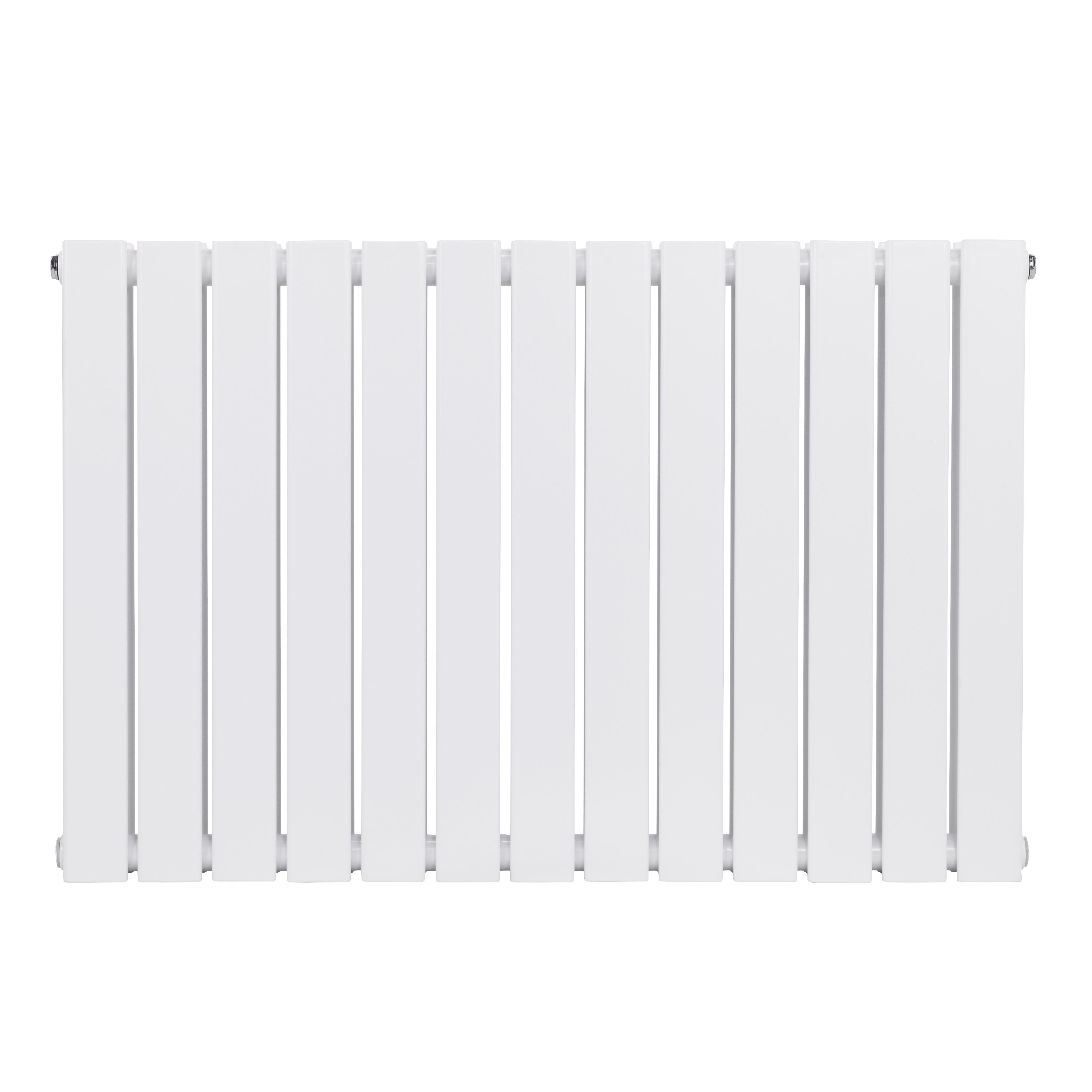 Baridi Horizontal Radiator Contemporary Double Flat Panel Design 600 x 910mm, White - DH351