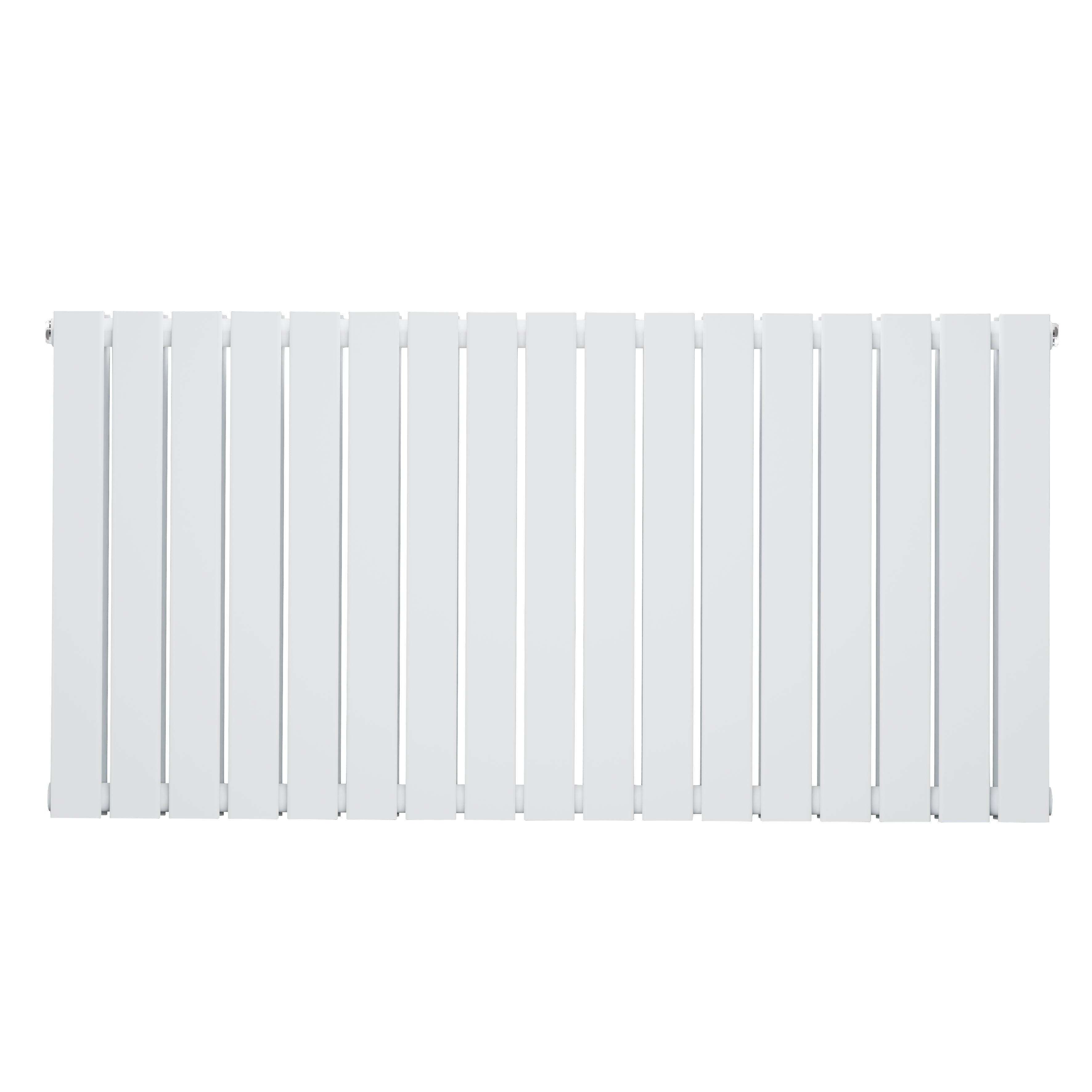 Horizontal Radiator Contemporary Double Flat Panel Design 600 x 1190mm, White - DH352