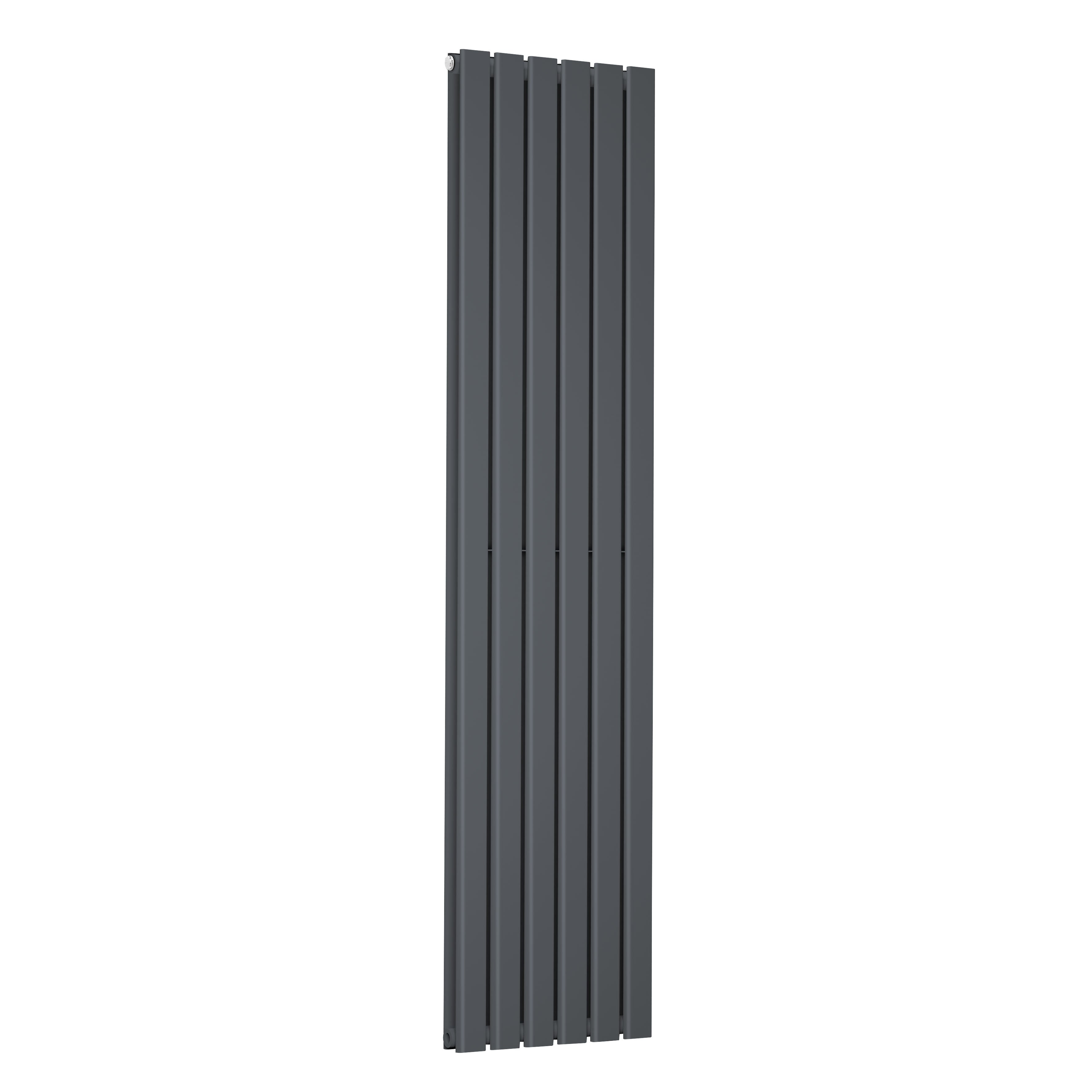 Vertical Radiator Contemporary Double Flat Panel Design 420 x 1800mm, Anthracite - DH353