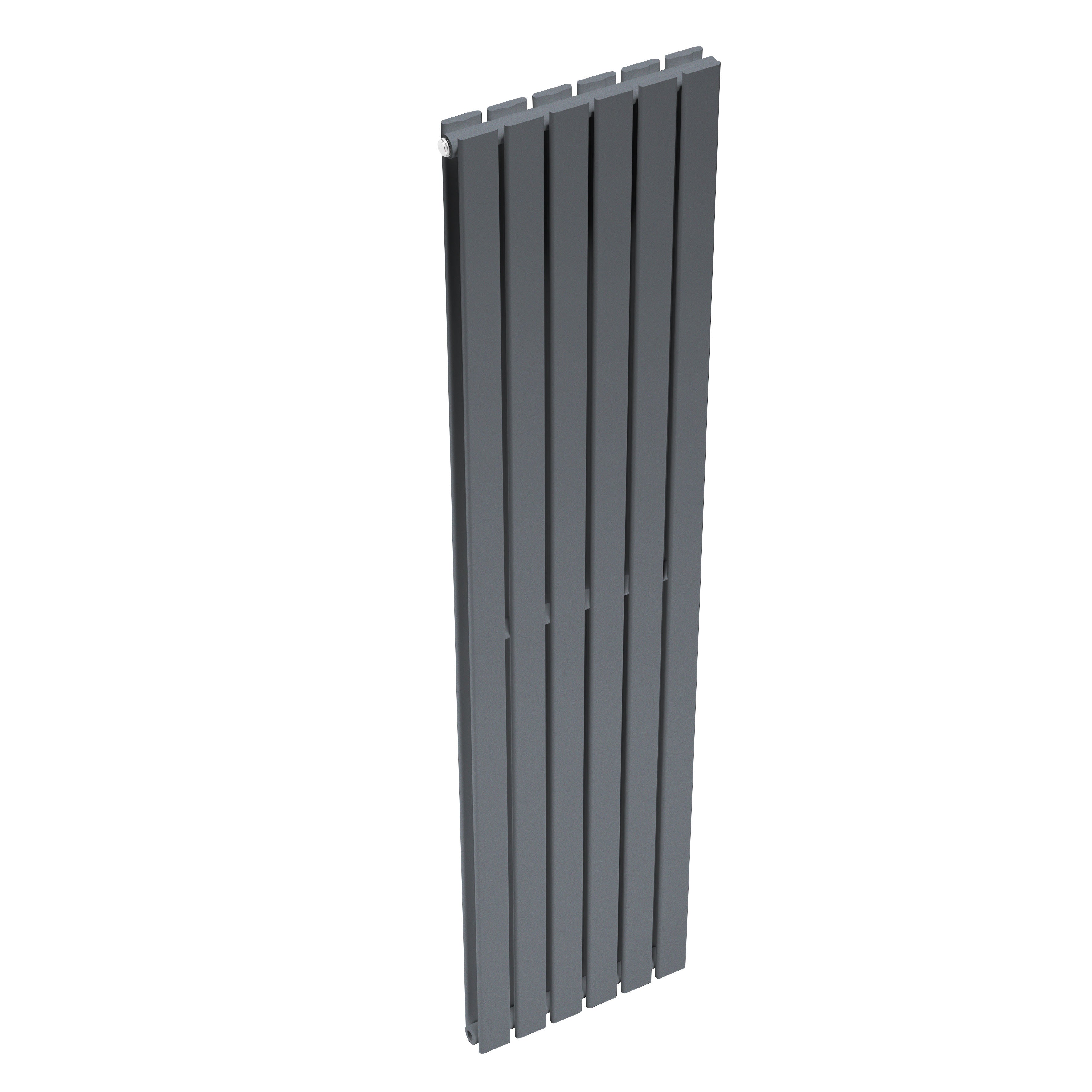 Baridi Vertical Radiator Contemporary Double Flat Panel Design 420 x 1800mm, Anthracite - DH353