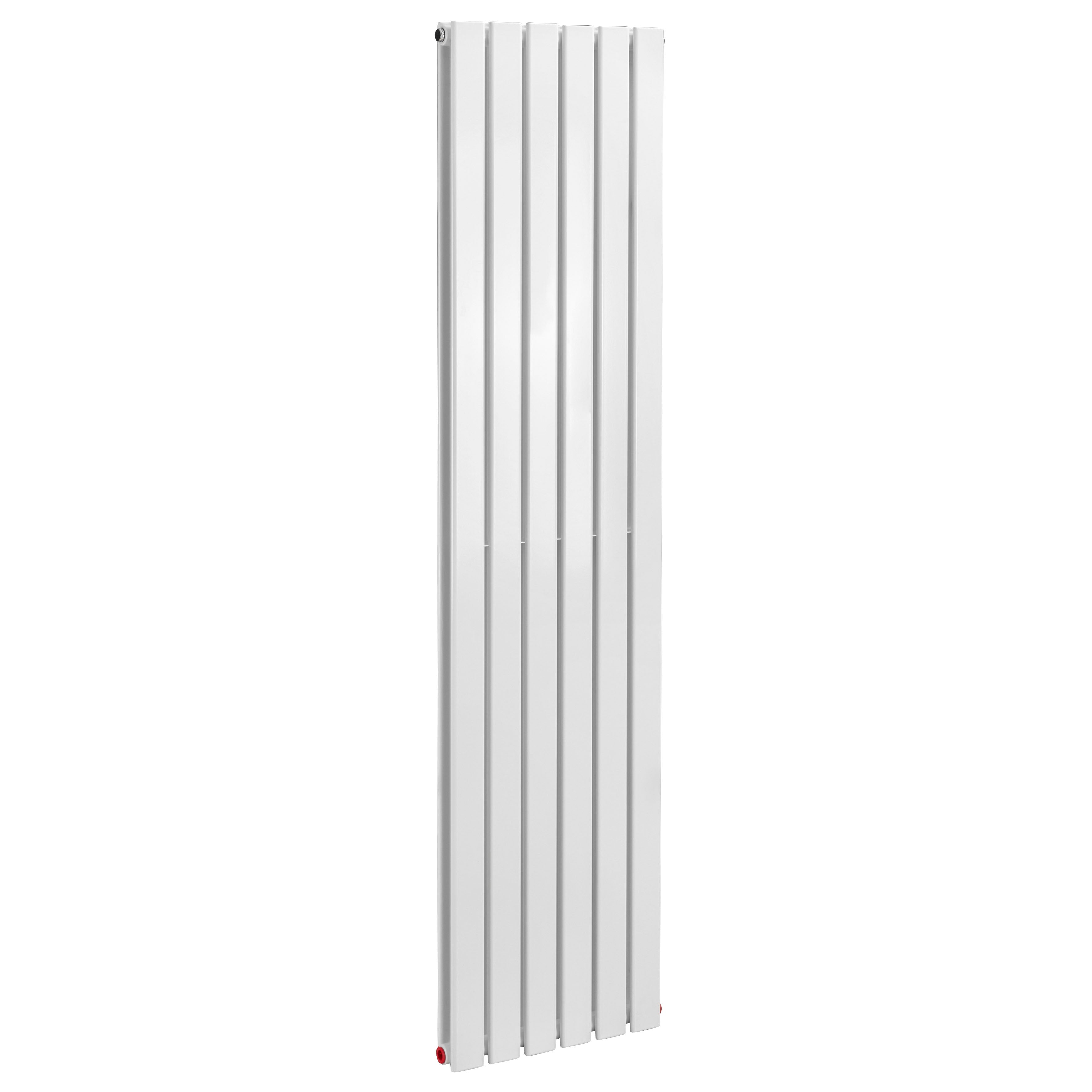 Vertical Radiator Contemporary Double Flat Panel Design 420 x 1800mm – White