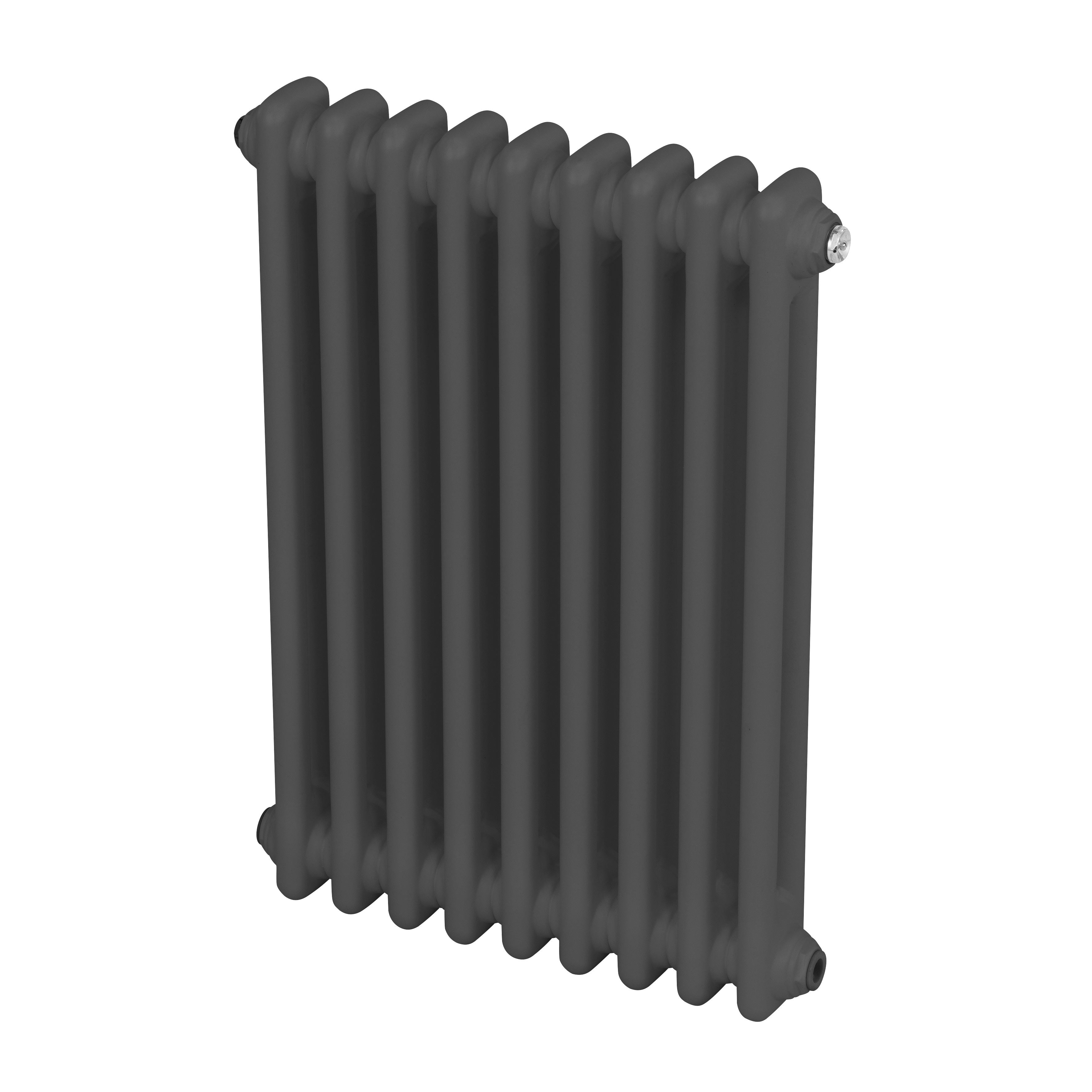Baridi Horizontal Traditional 2 Column Radiator 600 x 427mm, Anthracite - DH356