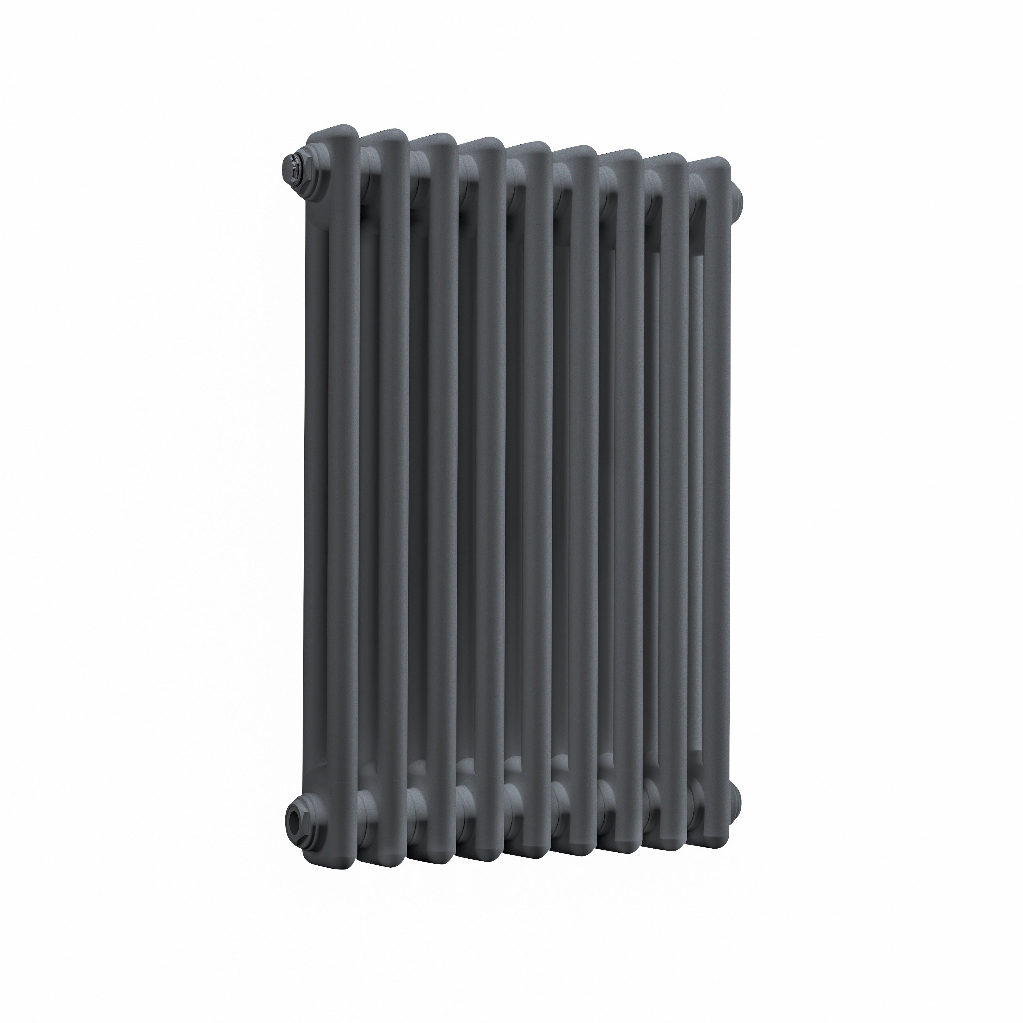 Horizontal Traditional 2 Column Radiator 600 x 427mm, Anthracite - DH356