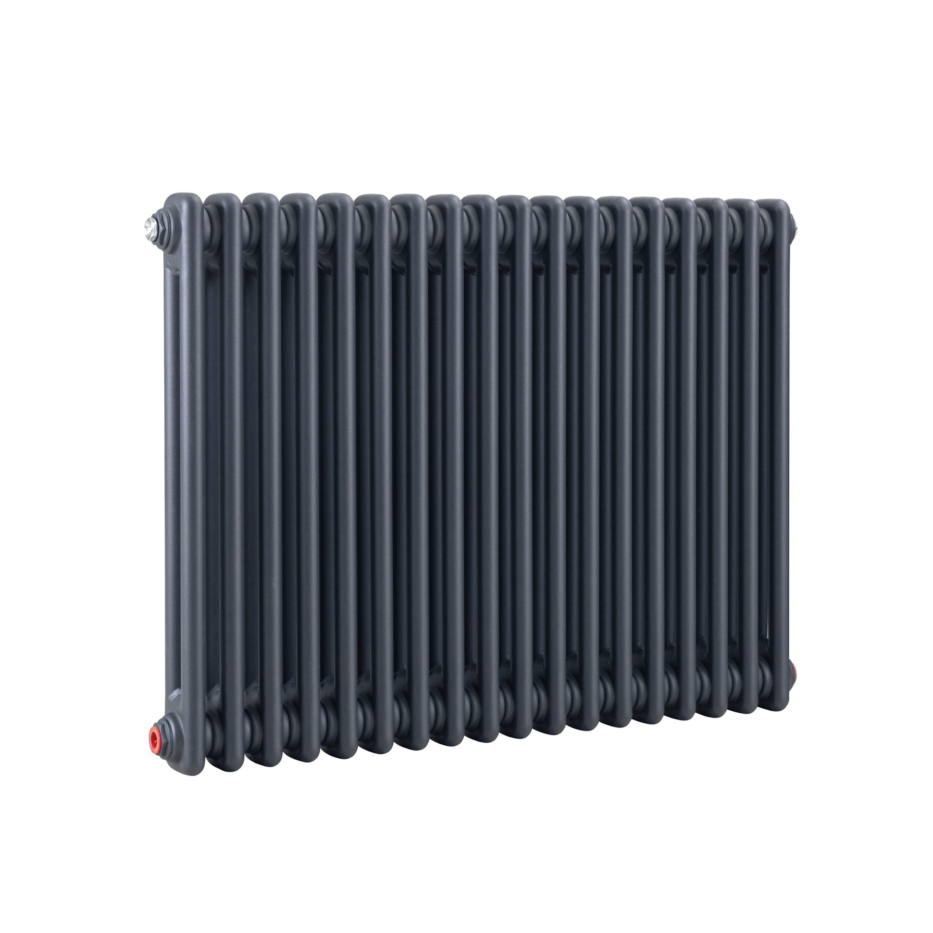 Horizontal Traditional 2 Column Radiator 600 x 832mm, Anthracite - DH358