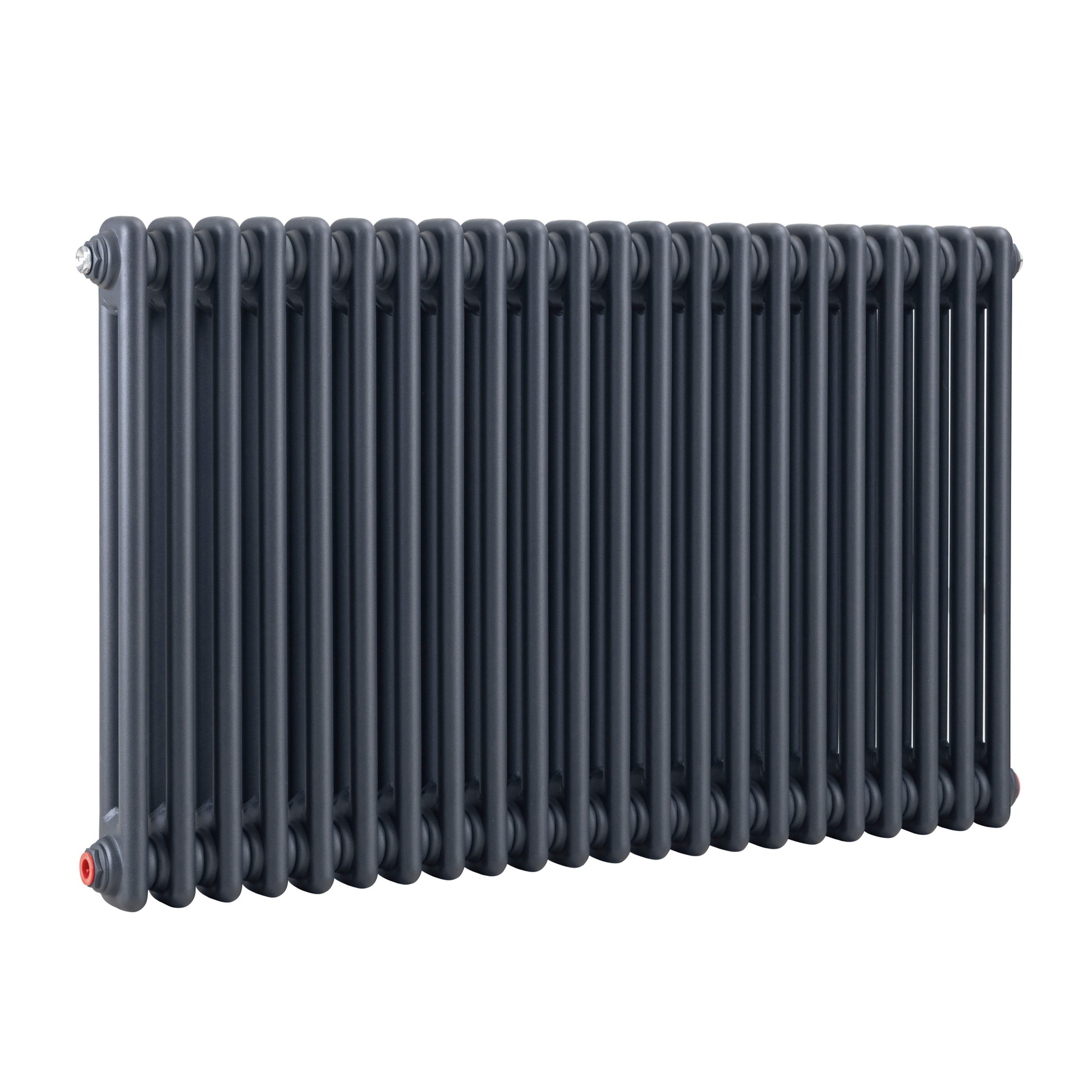 Horizontal Traditional 2 Column Radiator 600 x 1012mm, Anthracite - DH359