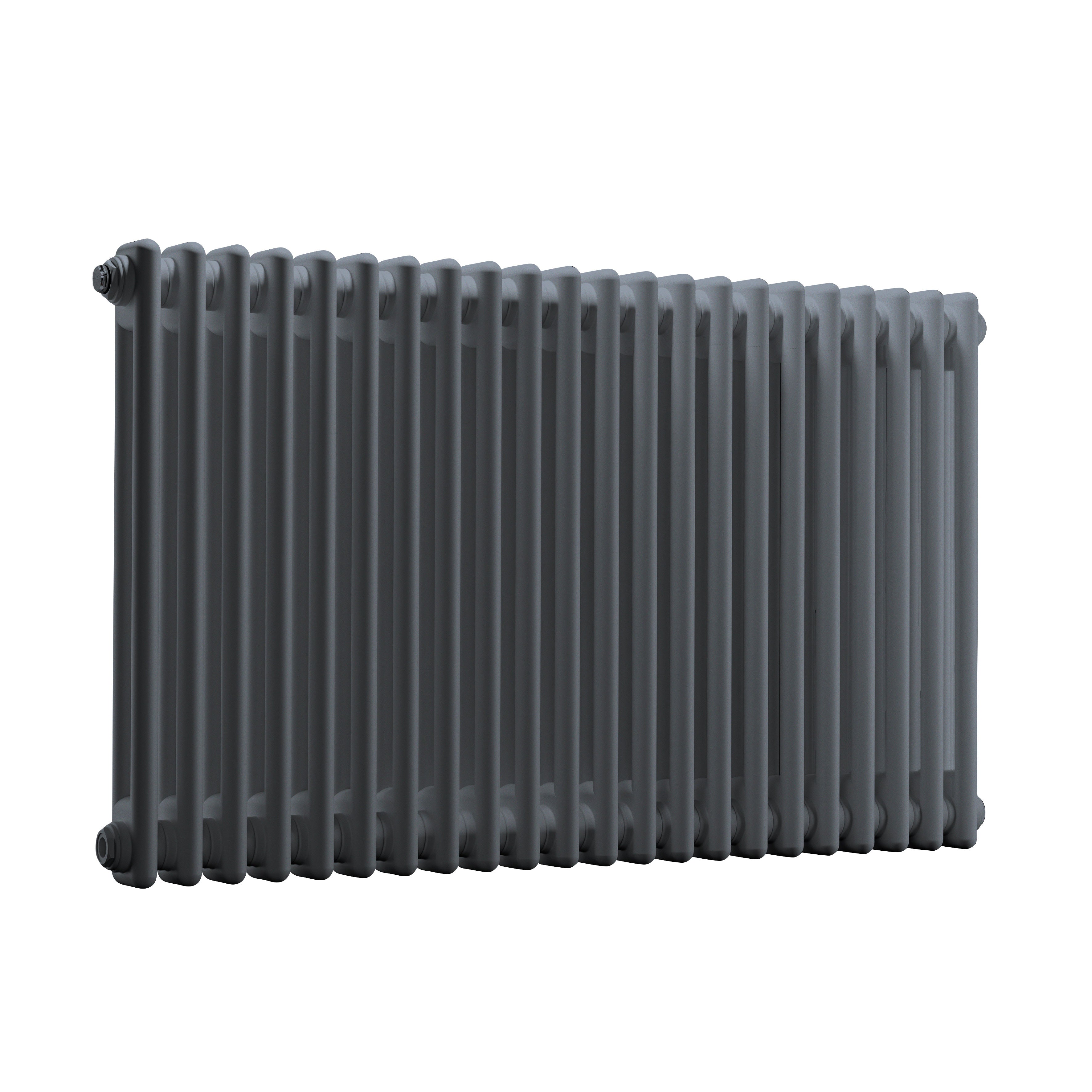 Horizontal Traditional 2 Column Radiator 600 x 1012mm, Anthracite - DH359