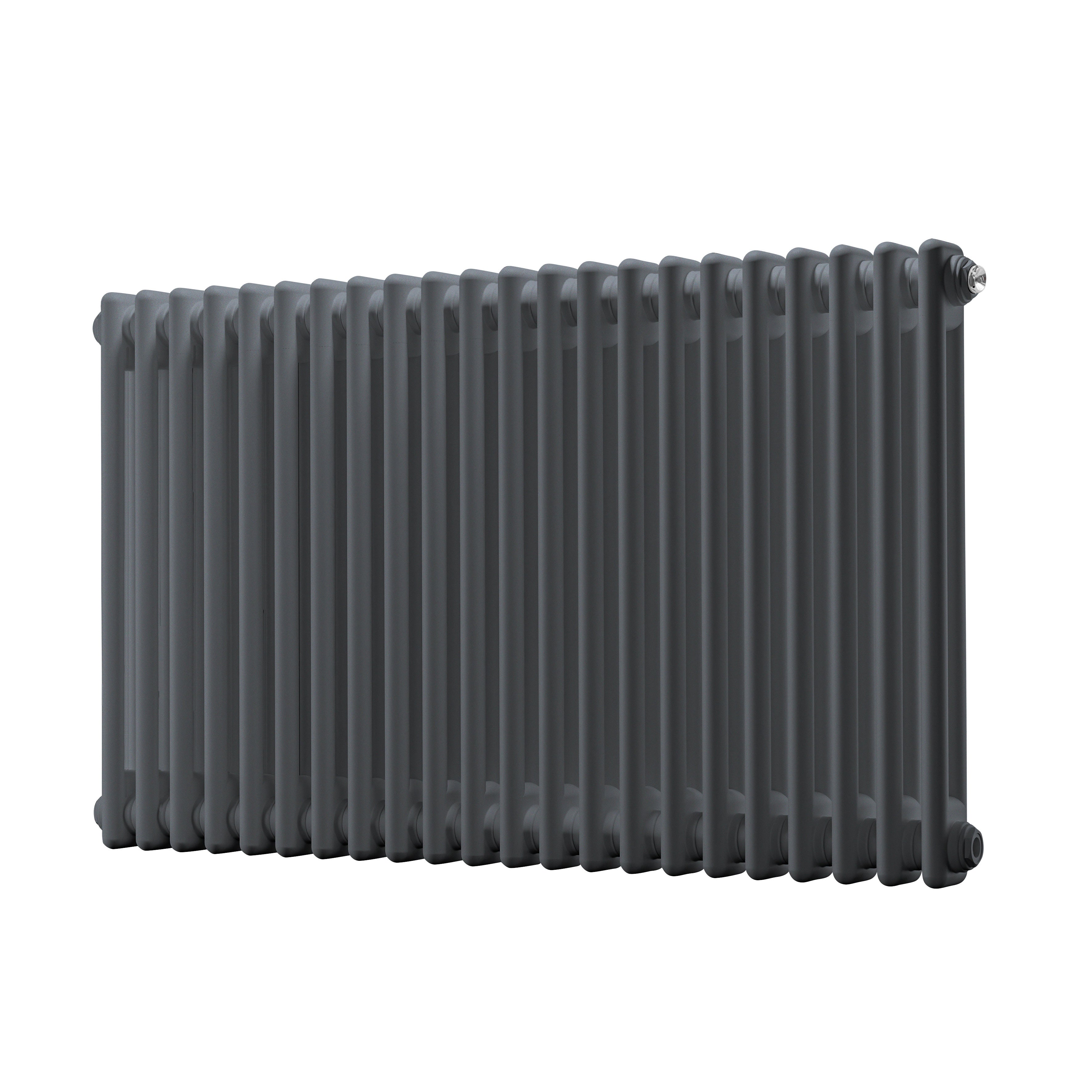 Horizontal Traditional 2 Column Radiator 600 x 1012mm, Anthracite - DH359