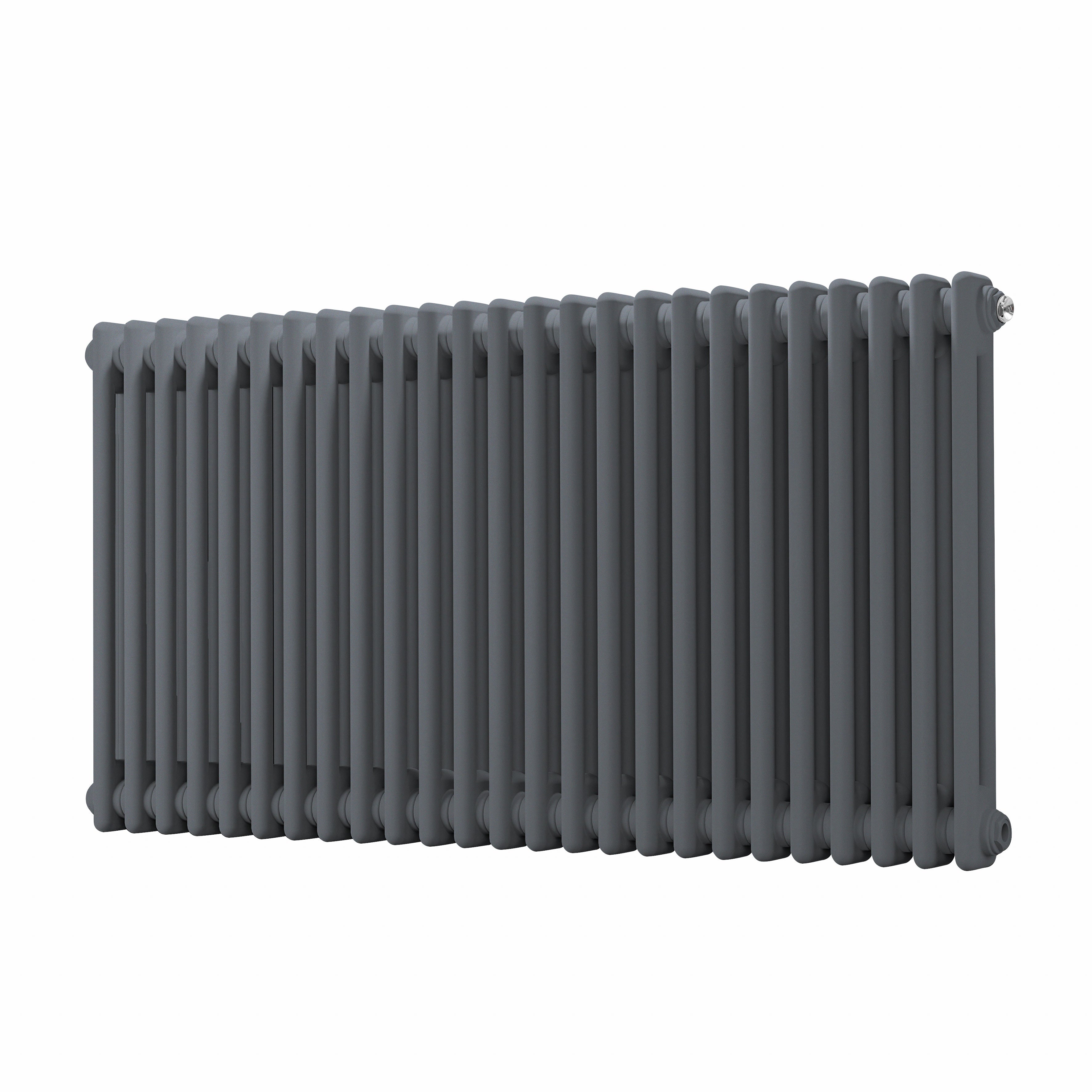 Horizontal Traditional 2 Column Radiator 600 x 1147mm, Anthracite - DH360